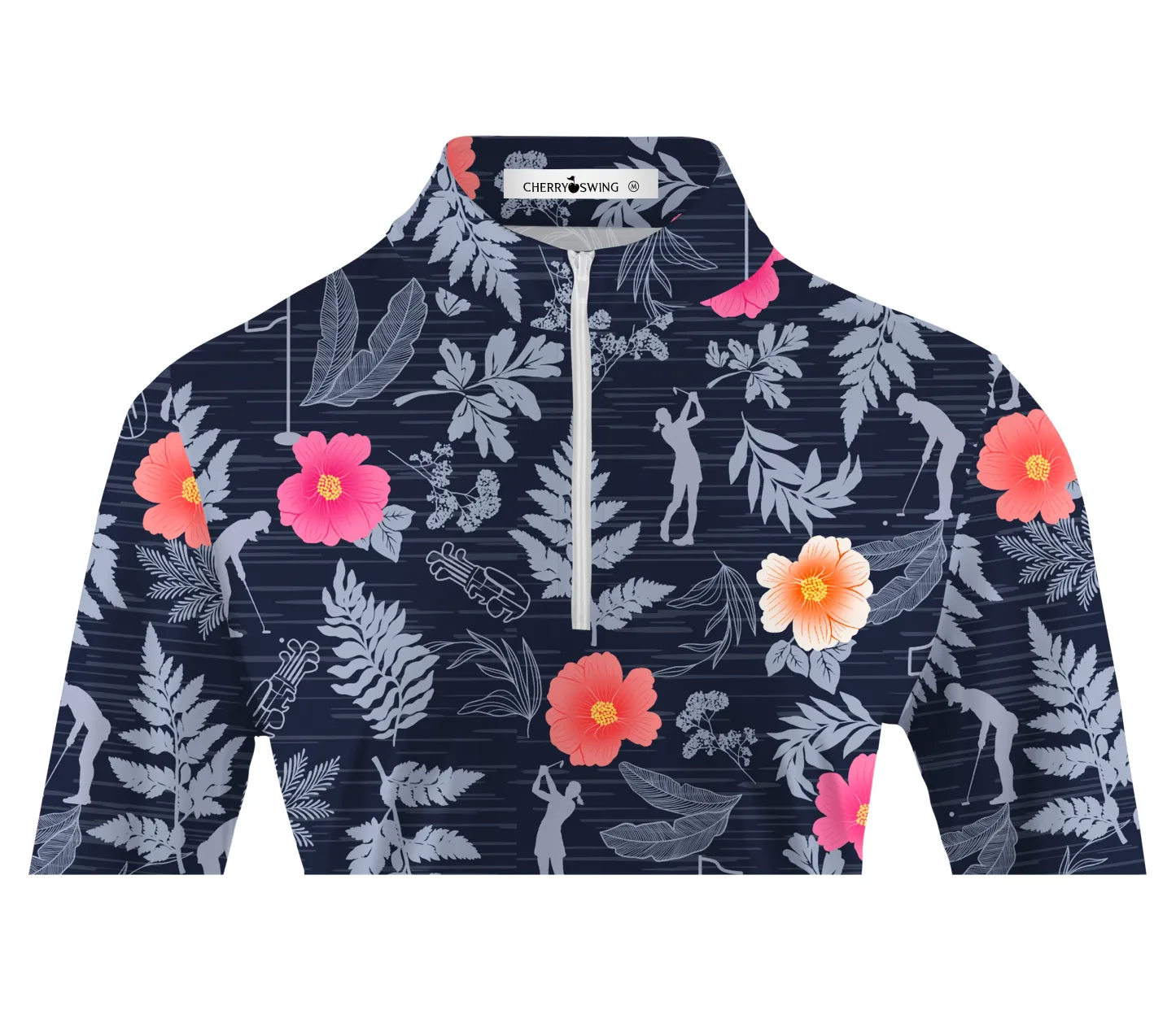 Cherryswing Women's Wild Golf Long Sleeve Polo Shirt