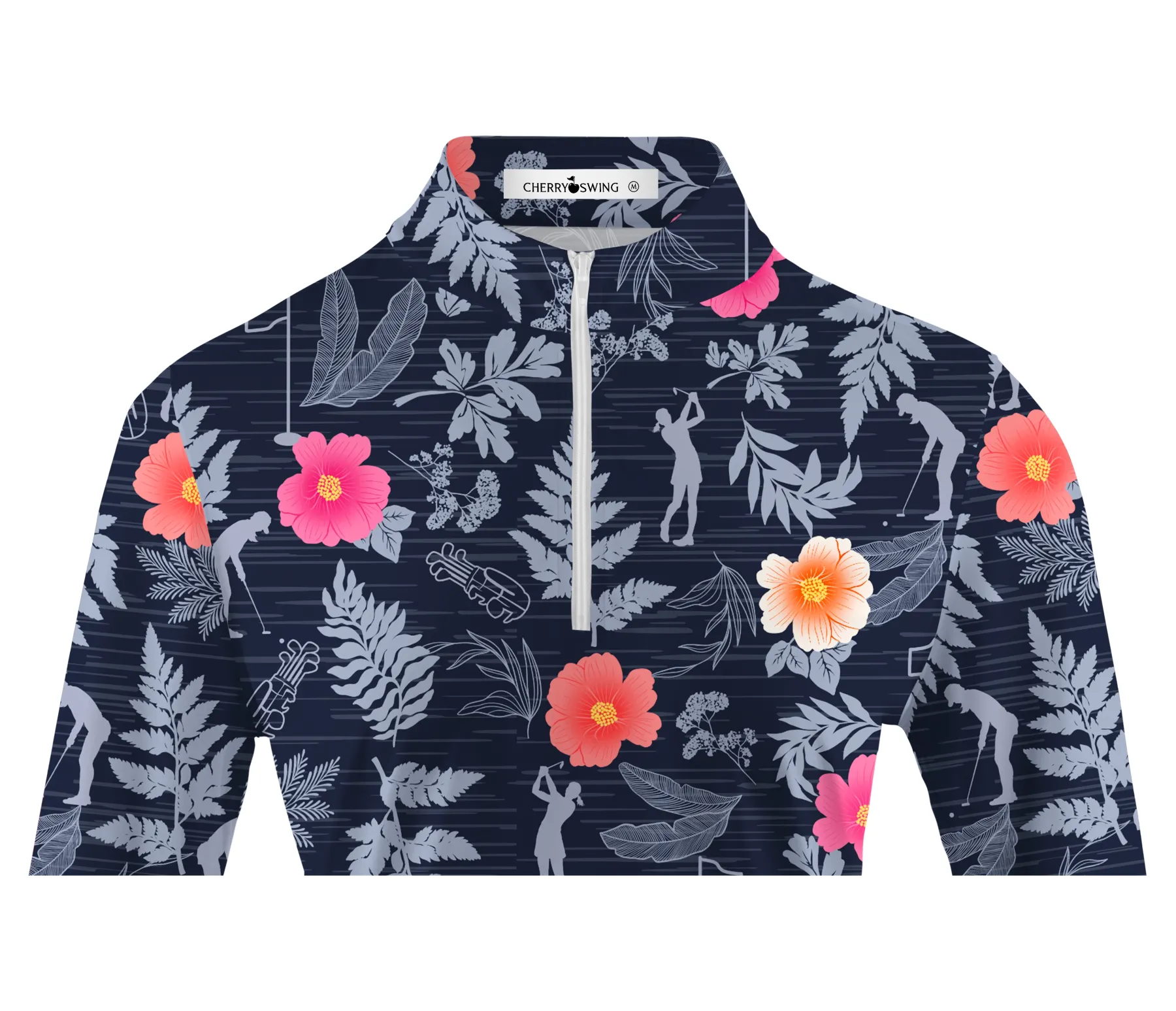 Cherryswing Women's Wild Golf Long Sleeve Polo Shirt