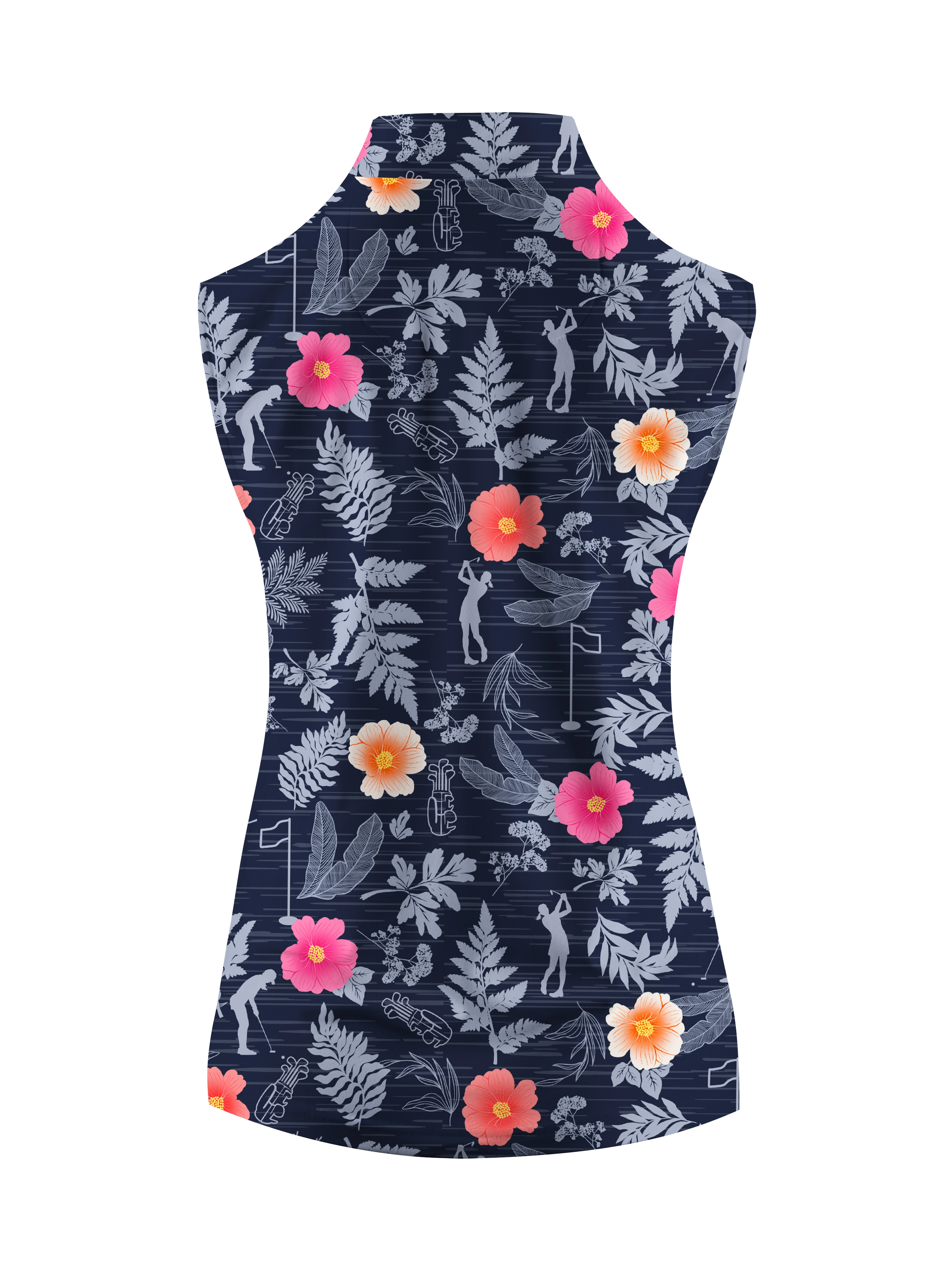 Cherryswing Women's Wild Golf Sleeveless Polo Shirt
