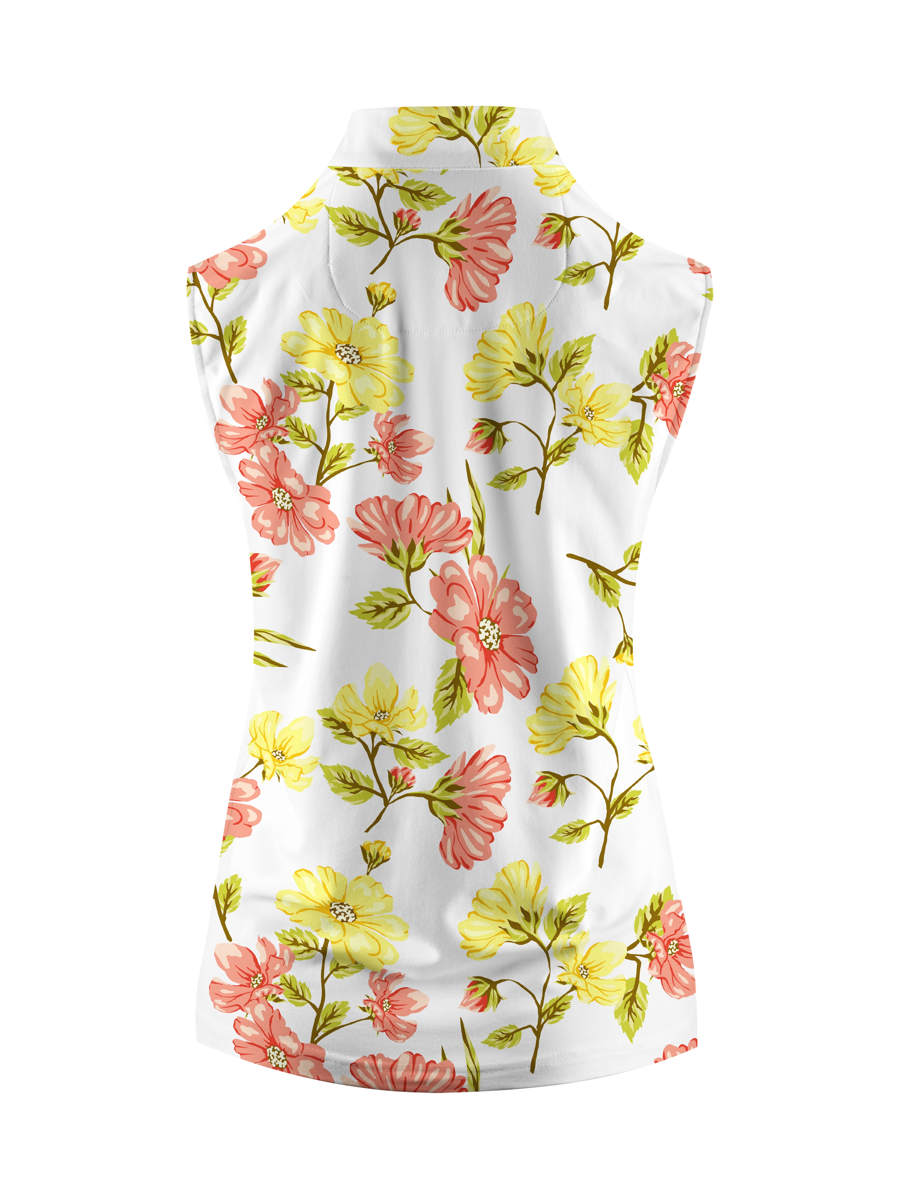 Cherryswing Women's Colorful Spring Golf Sleeveless Polo Shirt