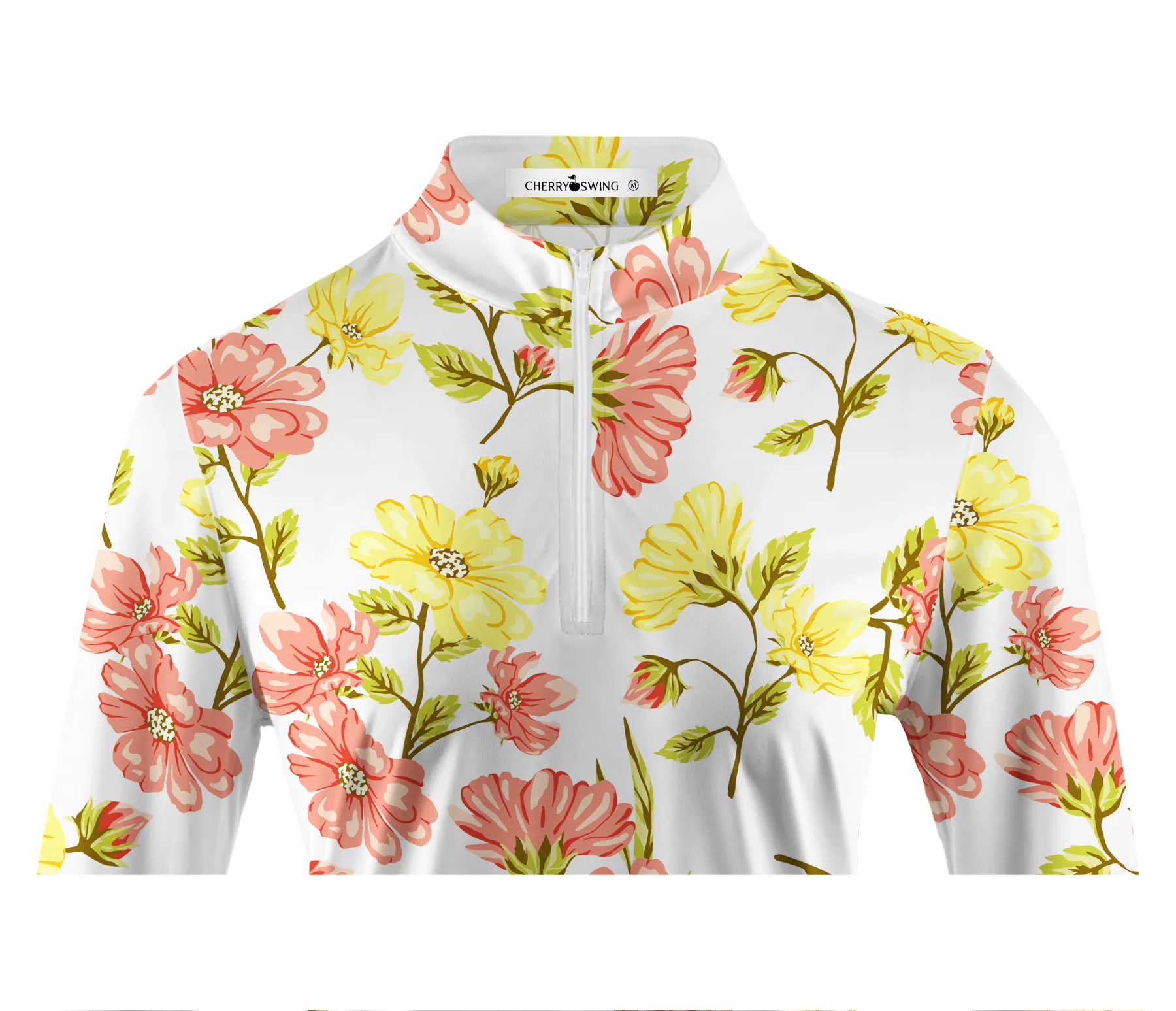 Cherryswing Women's Colorful Spring Long Sleeve Polo Shirt