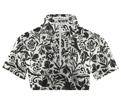 Cherryswing Women's Modern Twist Short Sleeve Polos