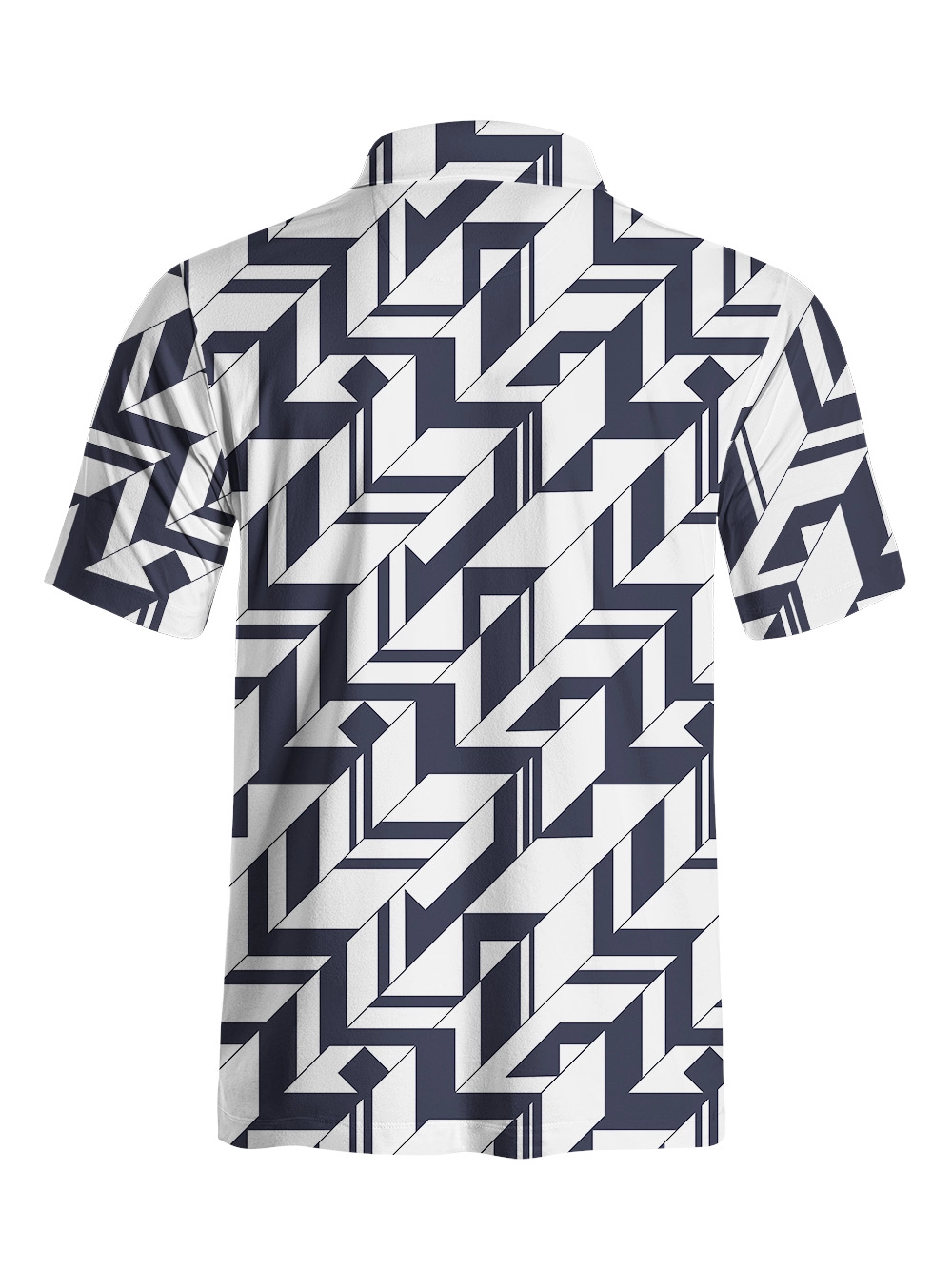 Cherryswing Geometric Art Men's Polo Shirt