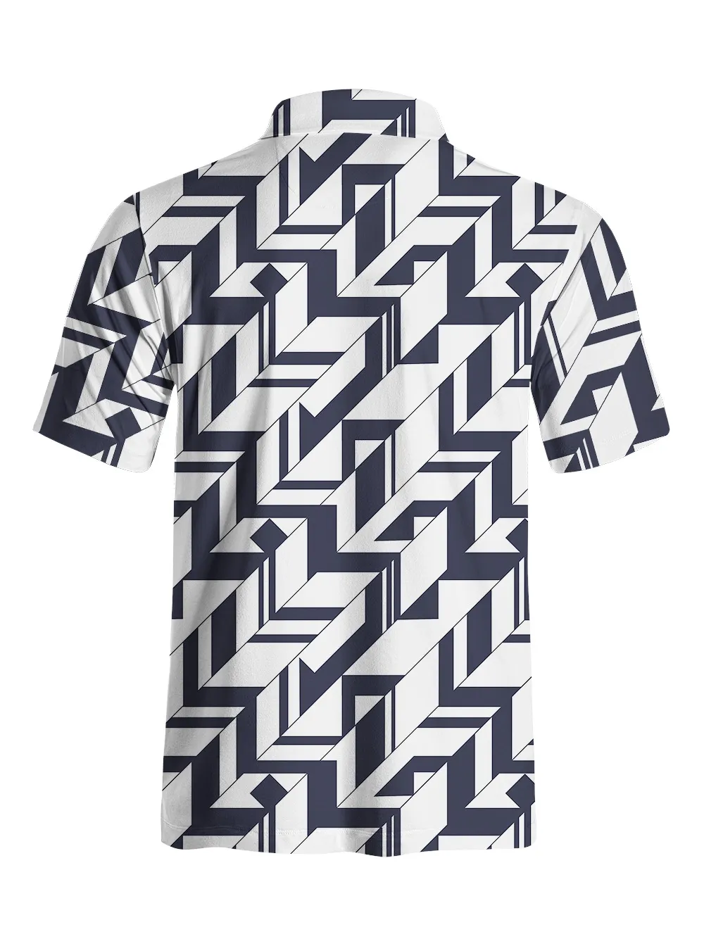 Cherryswing Geometric Art Men's Polo Shirt