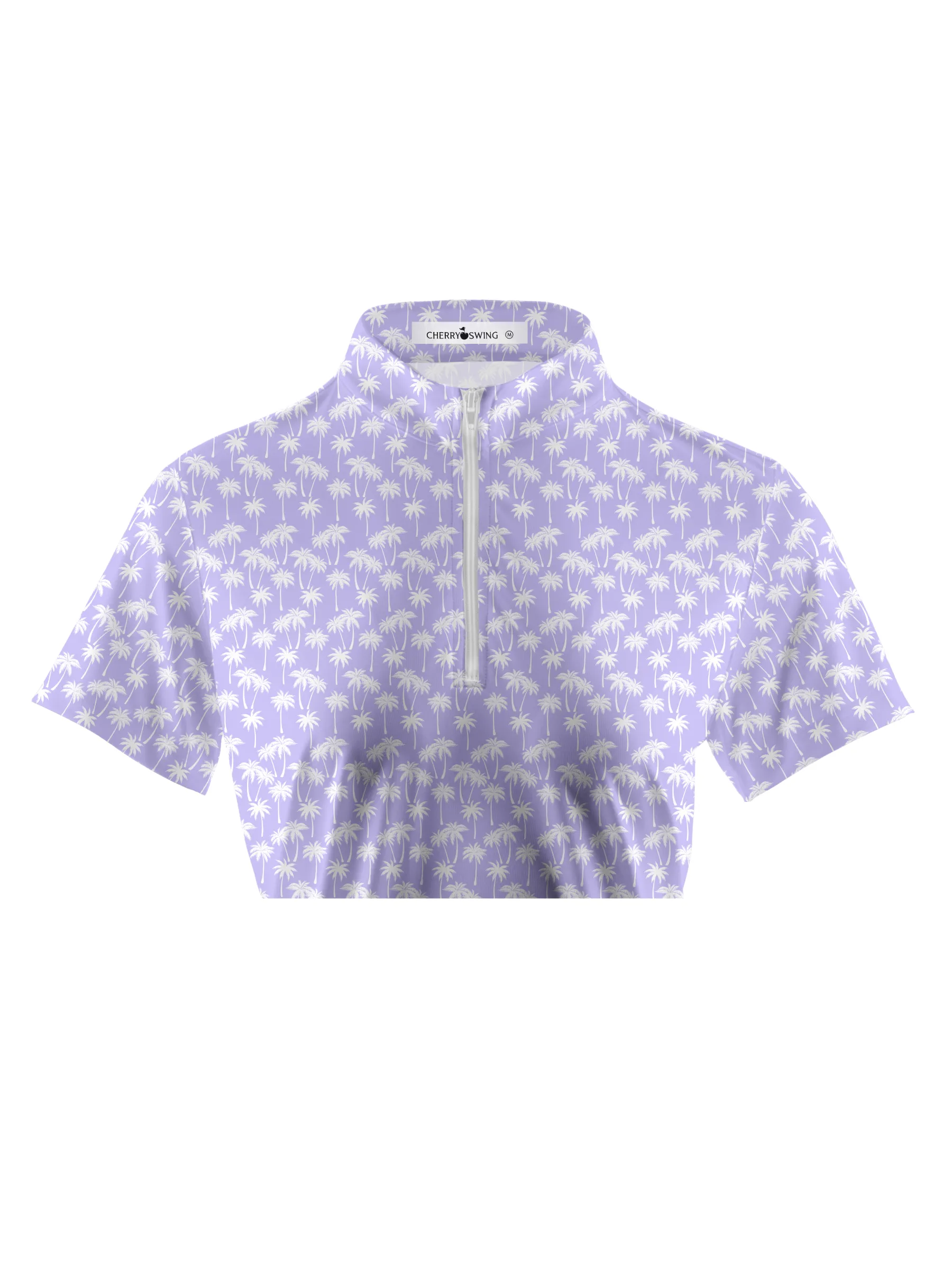 Cherryswing Women's 1/4 Zip Golf Short Sleeve Polo Shirt