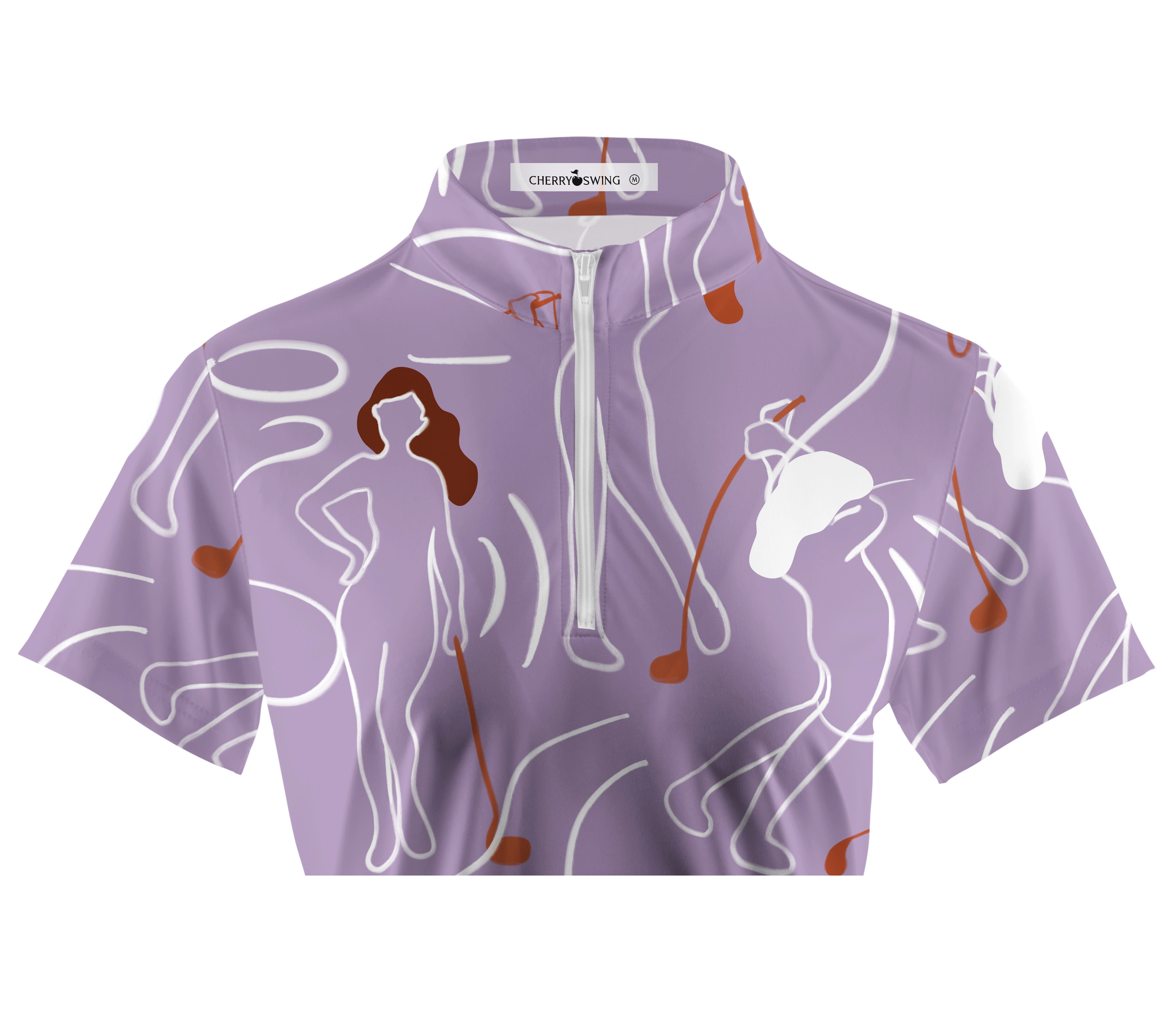 Cherryswing Women's Traditional Attire Short Sleeve Polos