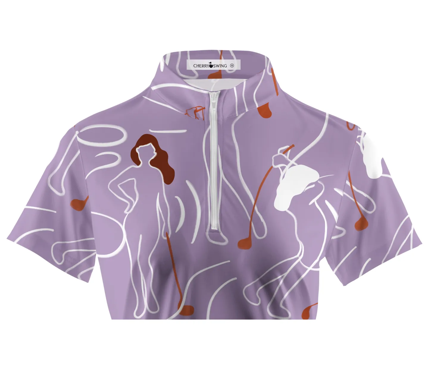 Cherryswing Women's Traditional Attire Short Sleeve Polos