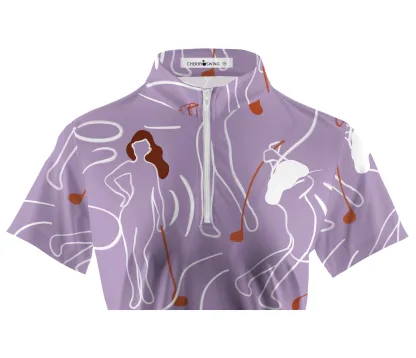 Cherryswing Women's Traditional Attire Short Sleeve Polos