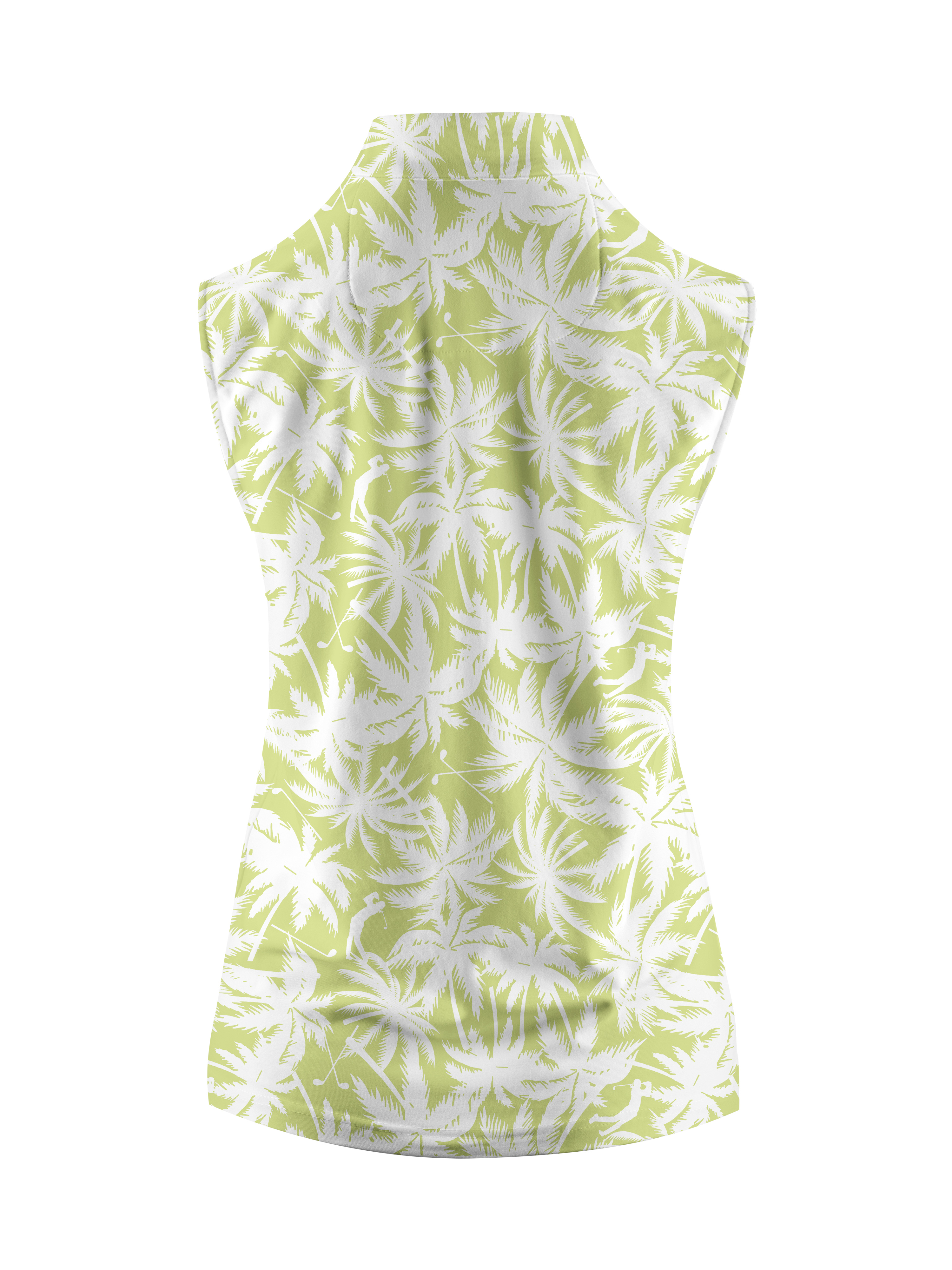 Cherryswing Women's Sleeveless Stand Collar Golf Polo Shirt