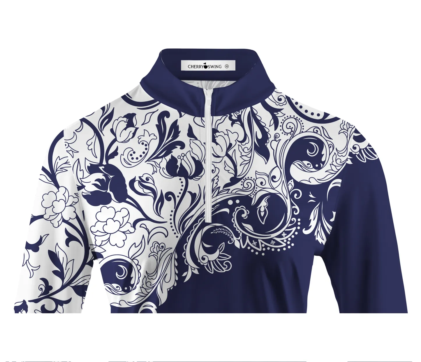 Cherryswing Women's Timeless Artistry Long Sleeve Polo Shirt