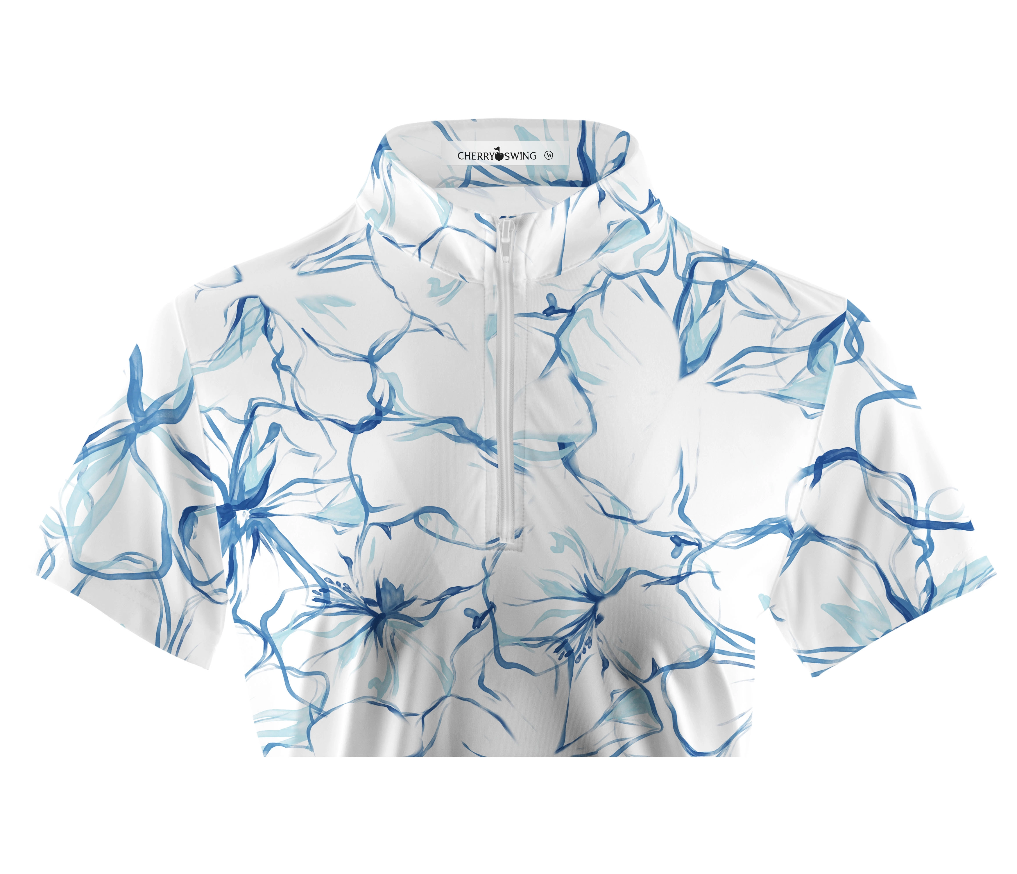 Cherryswing Women's Lush Golf Greens Short Sleeve Polos