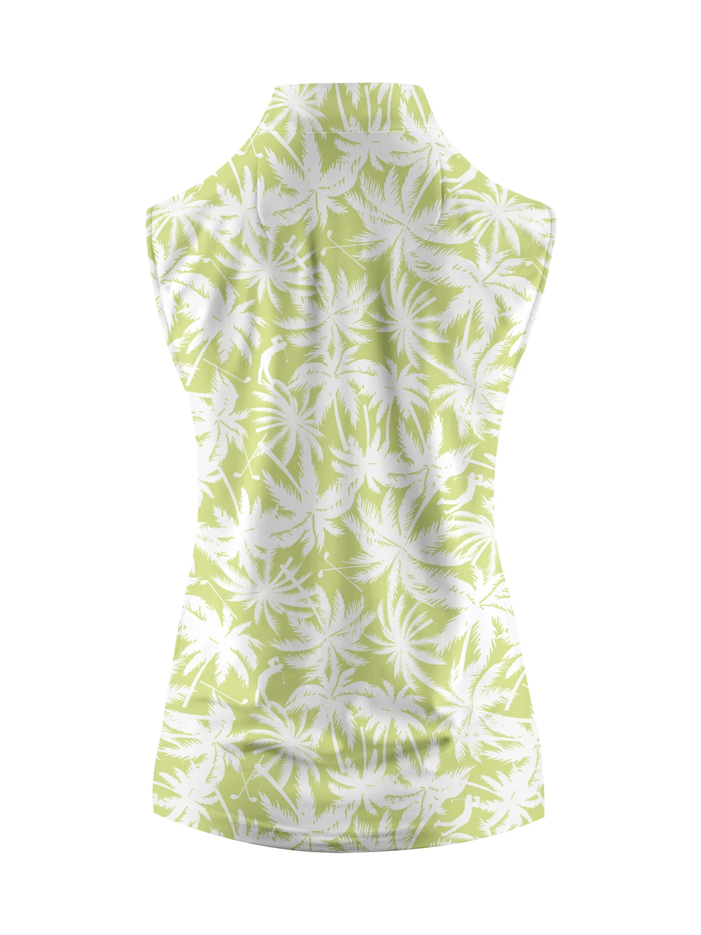 Cherryswing Women's Sleeveless Stand Collar Golf Polo Shirt