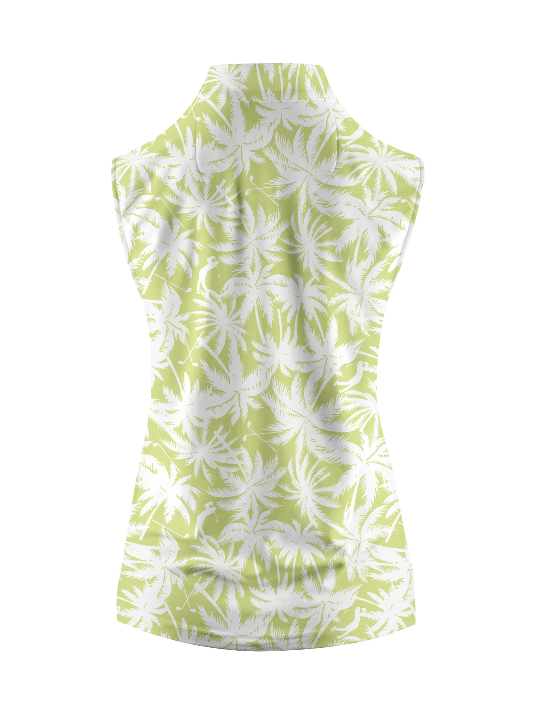 Cherryswing Women's Sleeveless Stand Collar Golf Polo Shirt