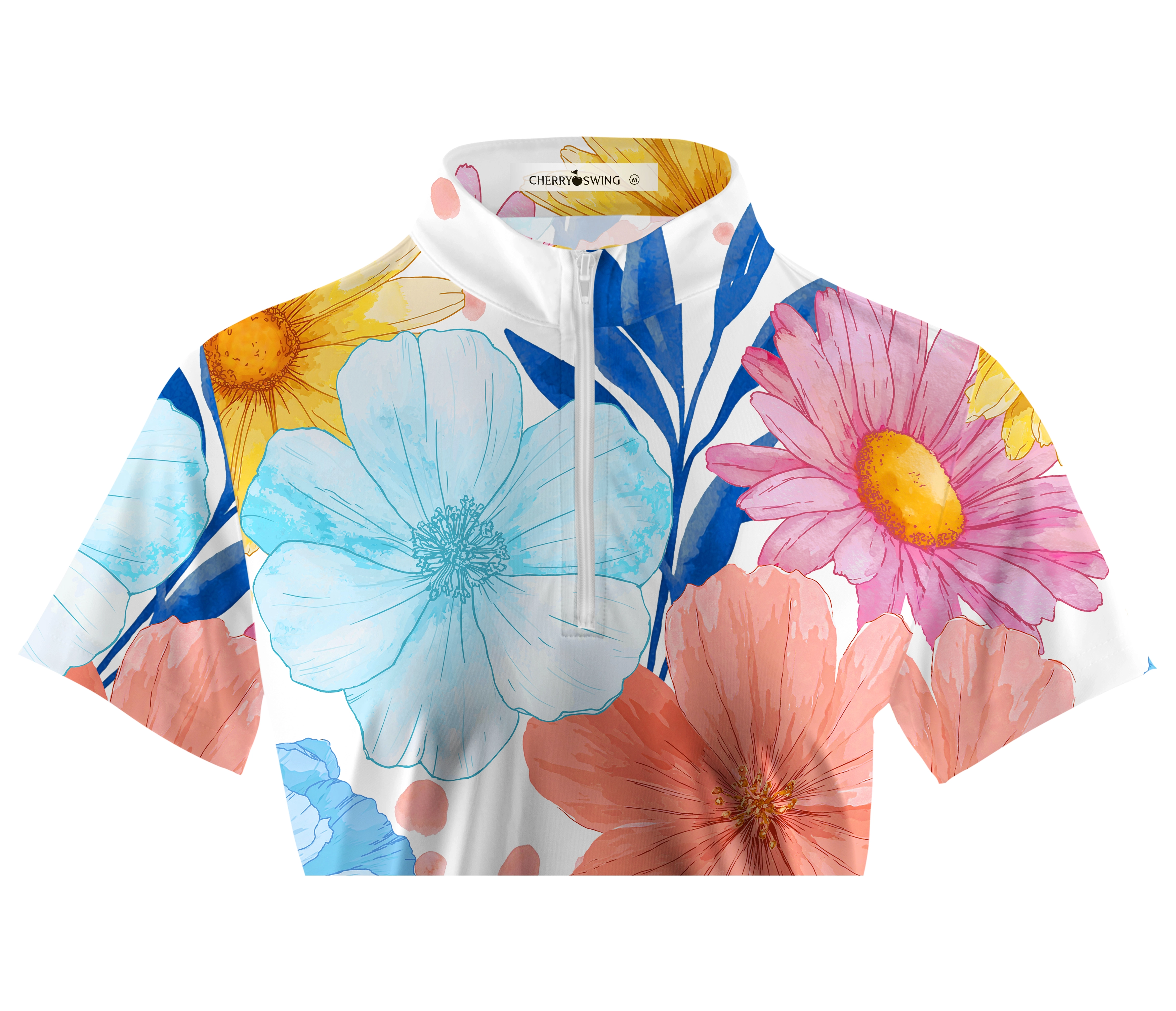 Cherryswing Women's Color and Life Short Sleeve Polos