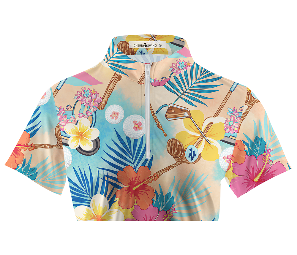 Cherryswing Women's Sun Drenched Short Sleeve Polos