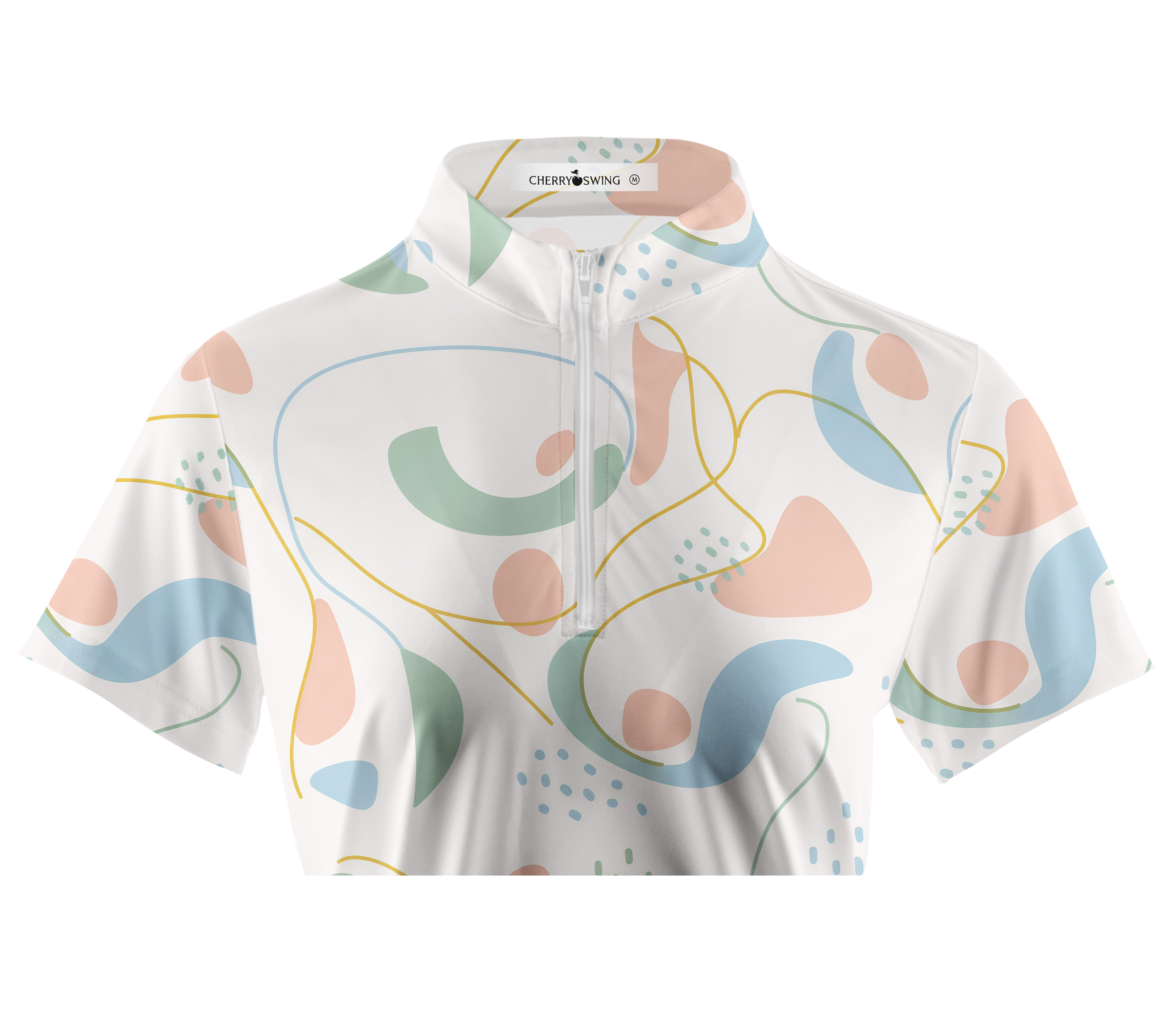 Cherryswing Women's Pastel Flow Short Sleeve Polos