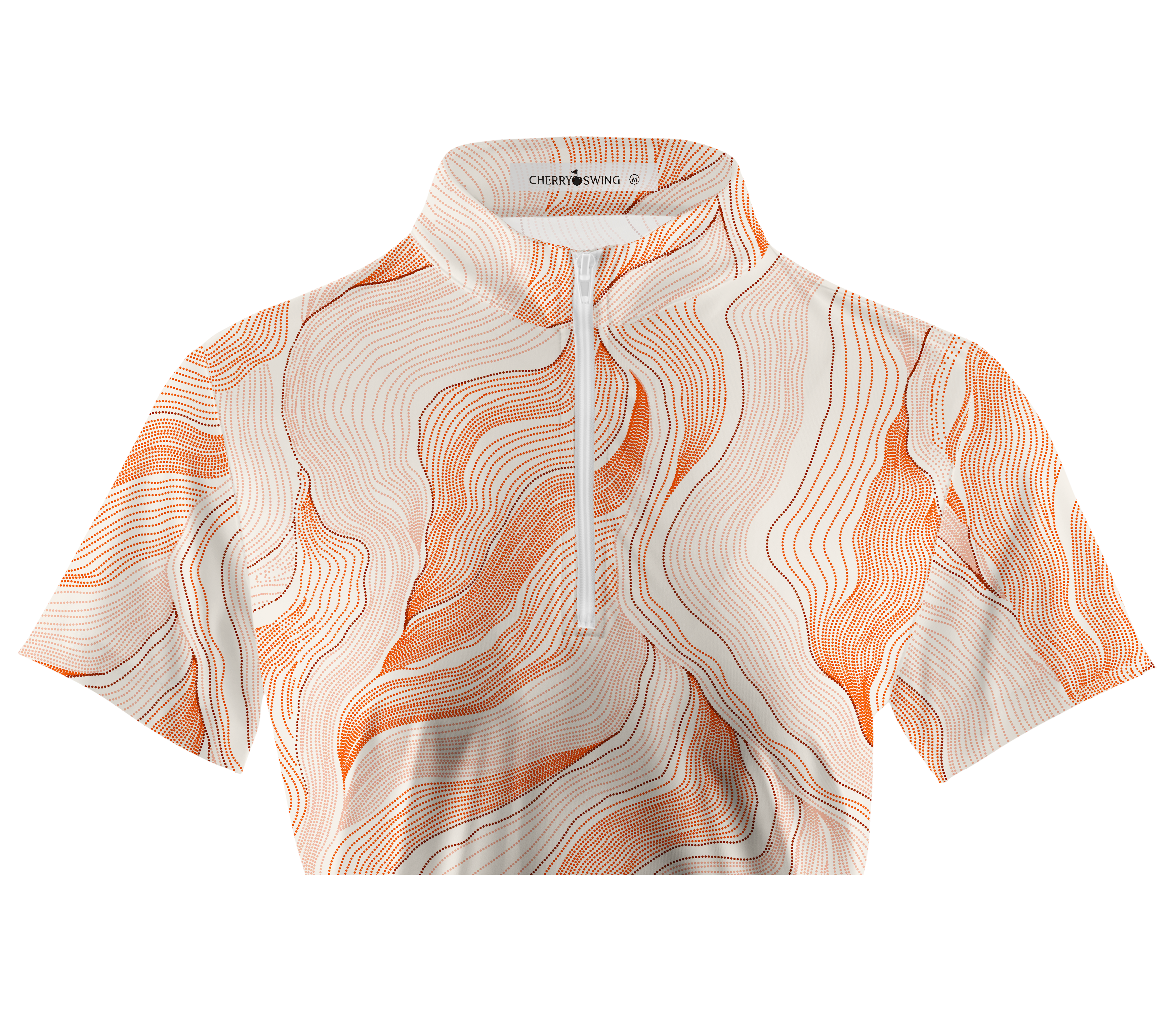 Cherryswing Women's Desert Lines Short Sleeve Polos