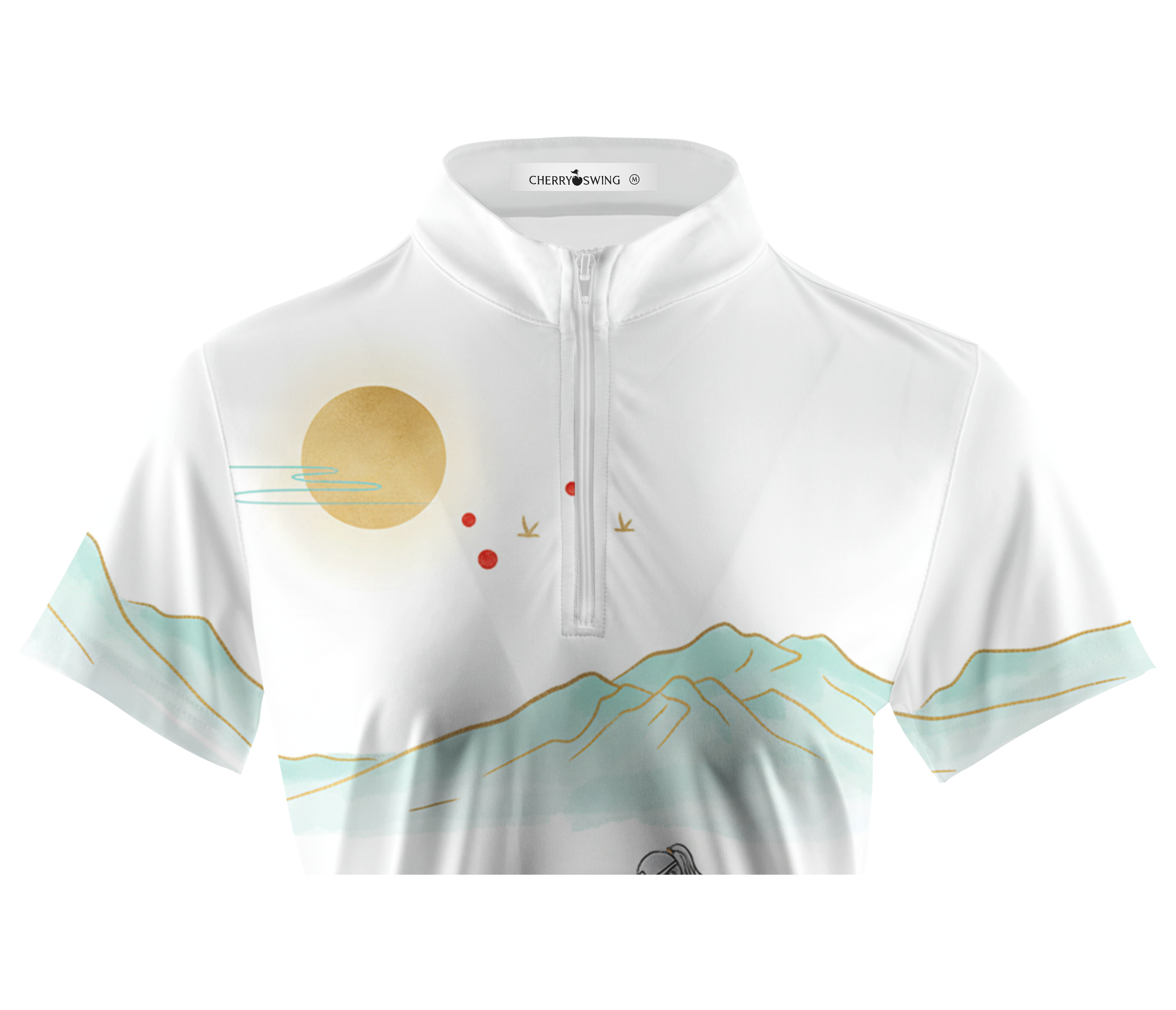 Cherryswing Women's Sunset Putt Short Sleeve Polos