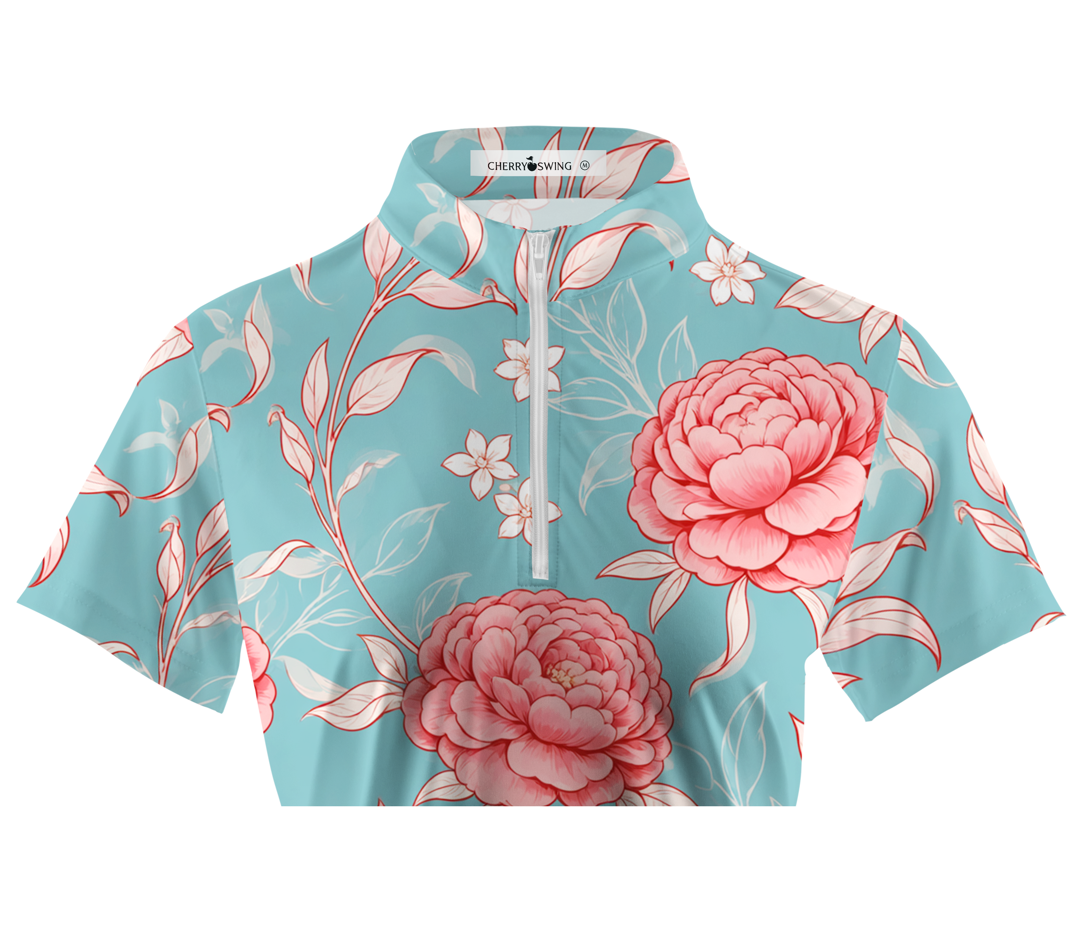 Cherryswing Women's Peony Court Short Sleeve Polos