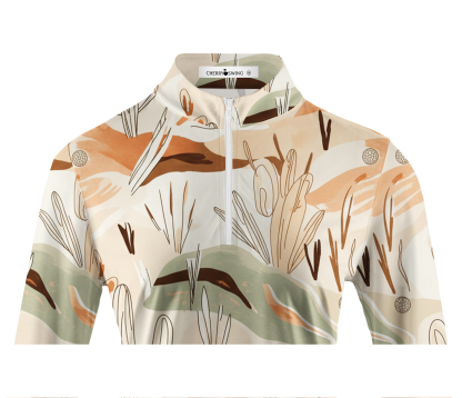 Cherryswing Women's Desert Dunes Links Long Sleeve Golf Shirt