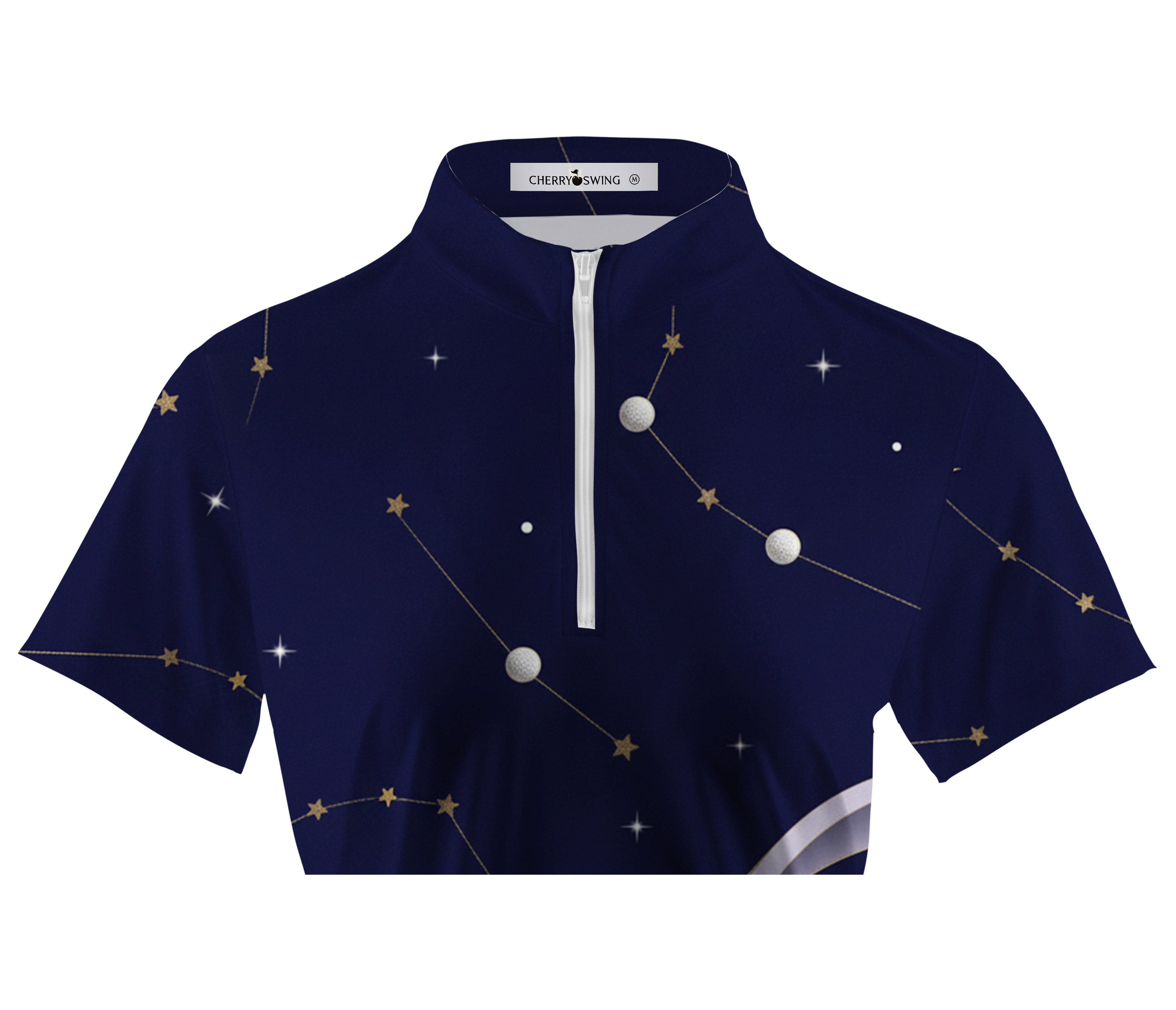 Cherryswing Women's Night Orbit Short Sleeve Polos