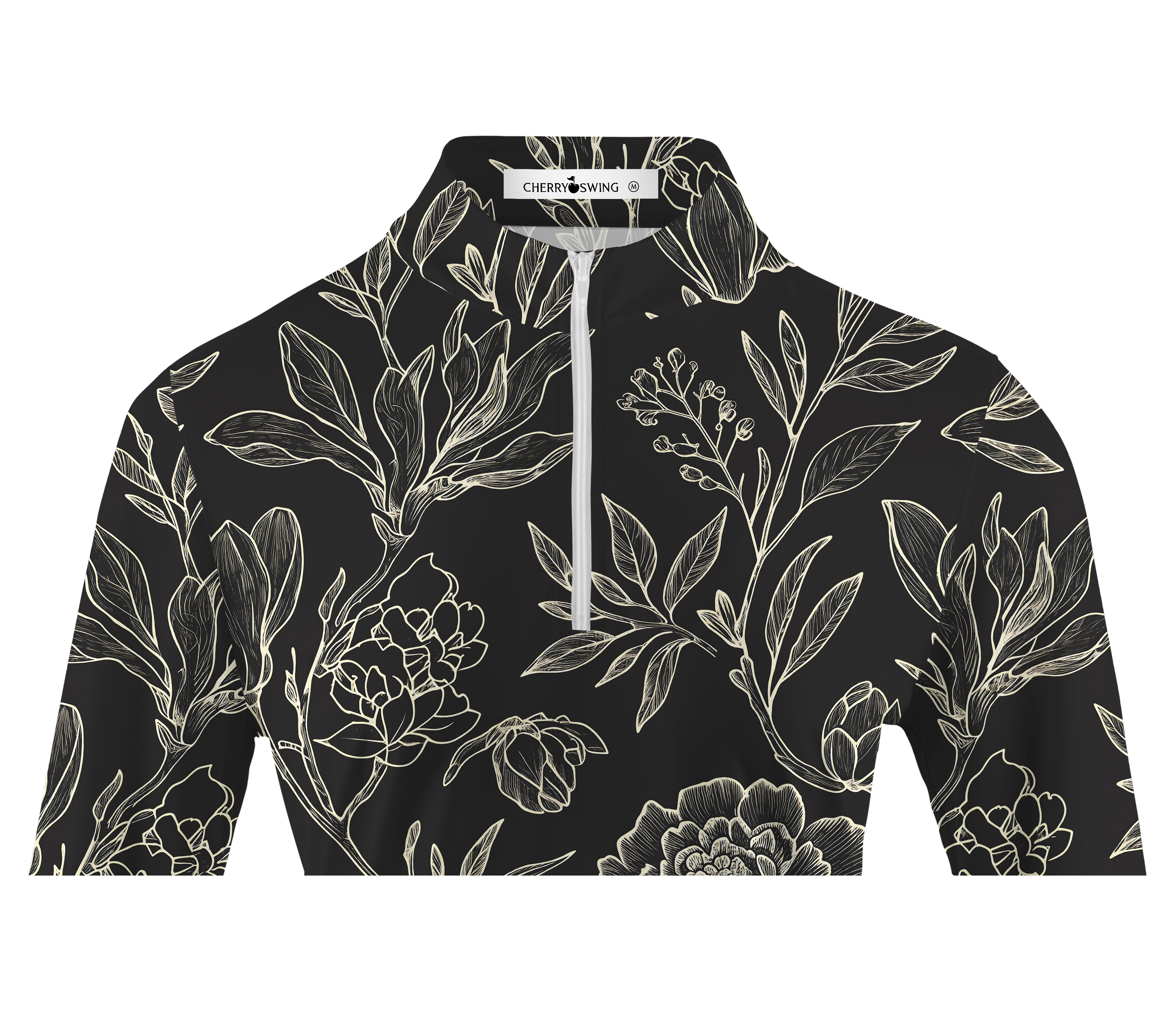 Cherryswing Women's Gilded Noir Long Sleeve Golf Shirt