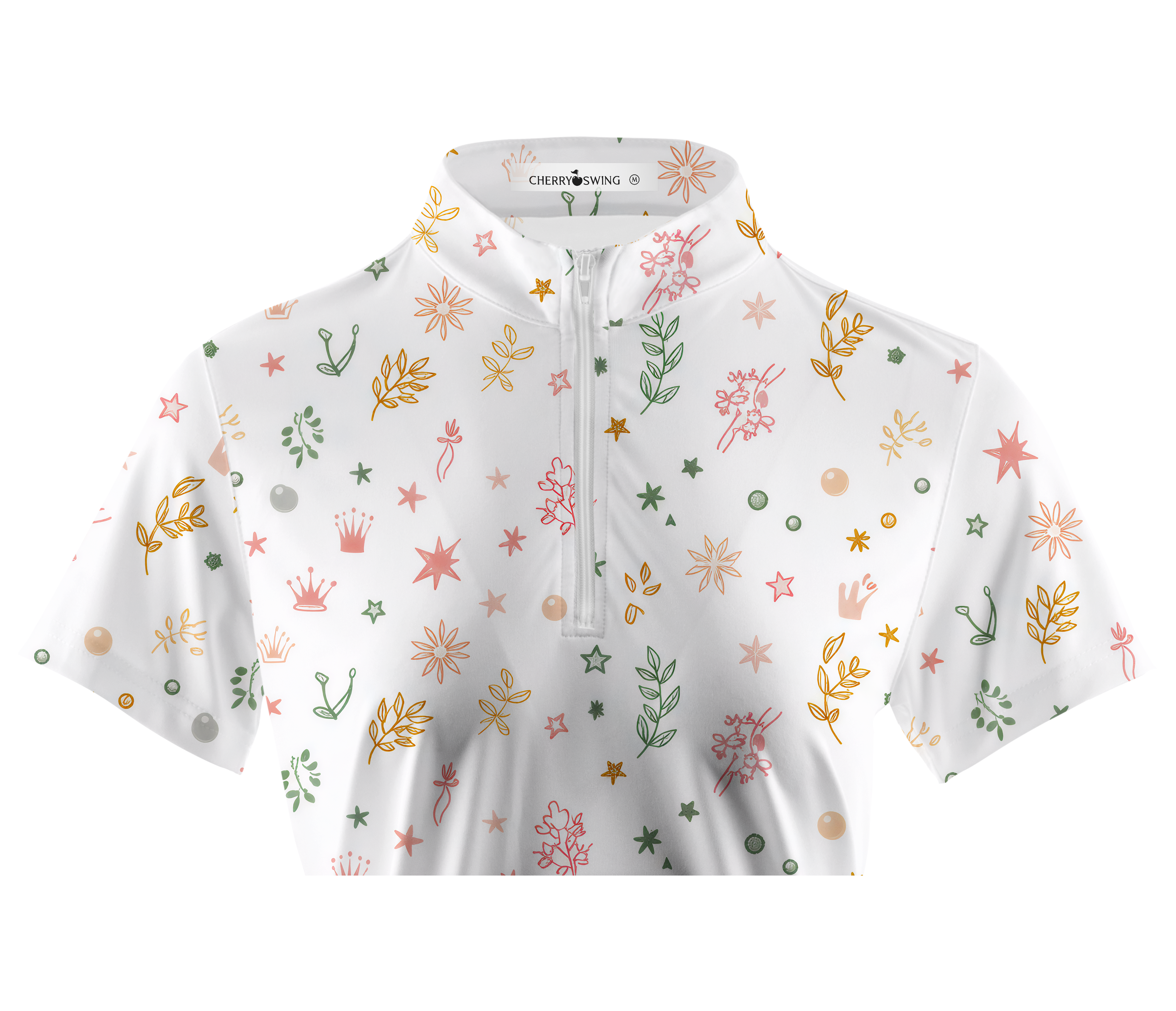 Cherryswing Women's Fairway in Bloom Short Sleeve Polos