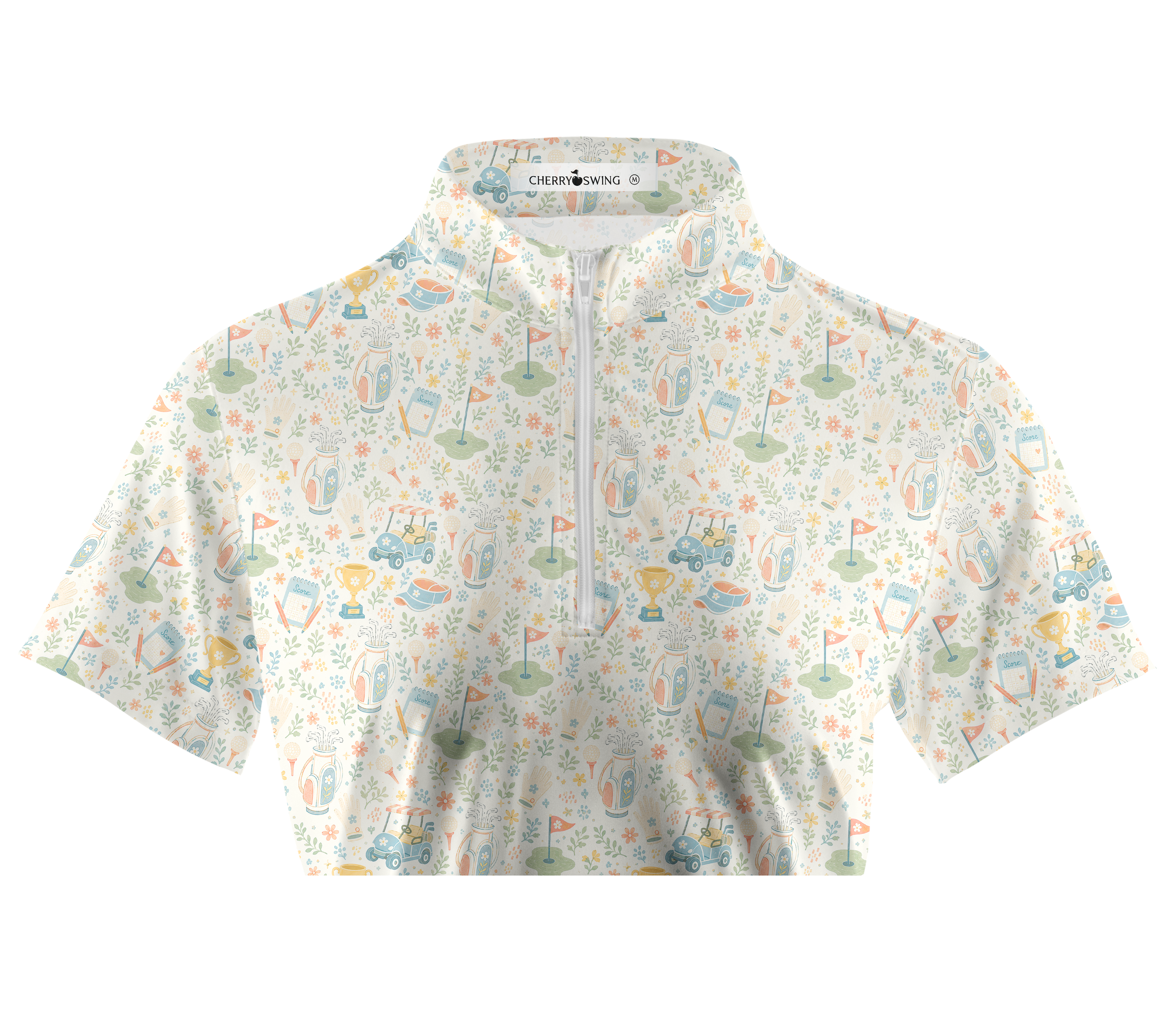 Cherryswing Women's Birdie Garden Short Sleeve Golf Shirt