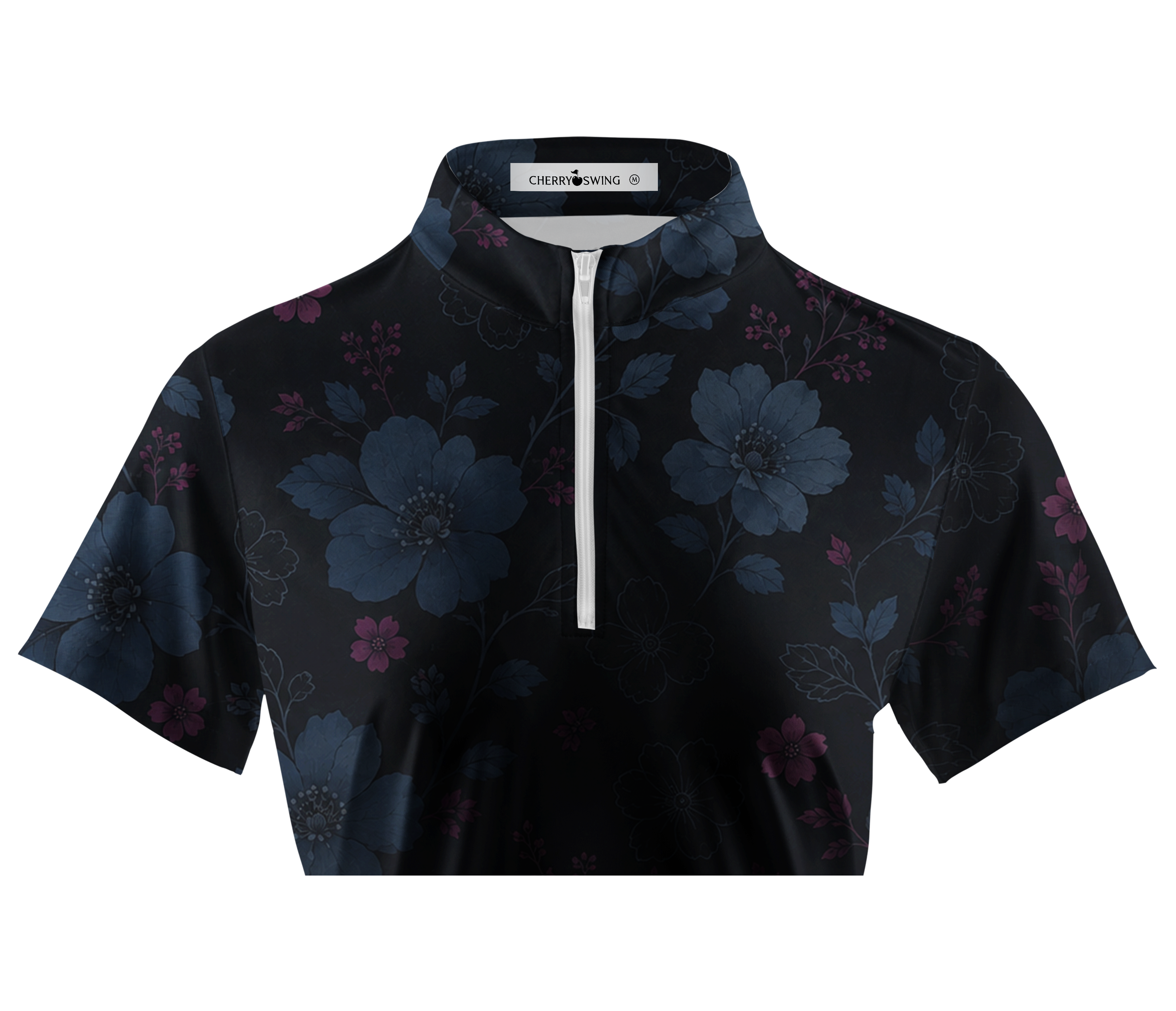 Cherryswing Women's Shadow Bloom Short Sleeve Golf Shirt