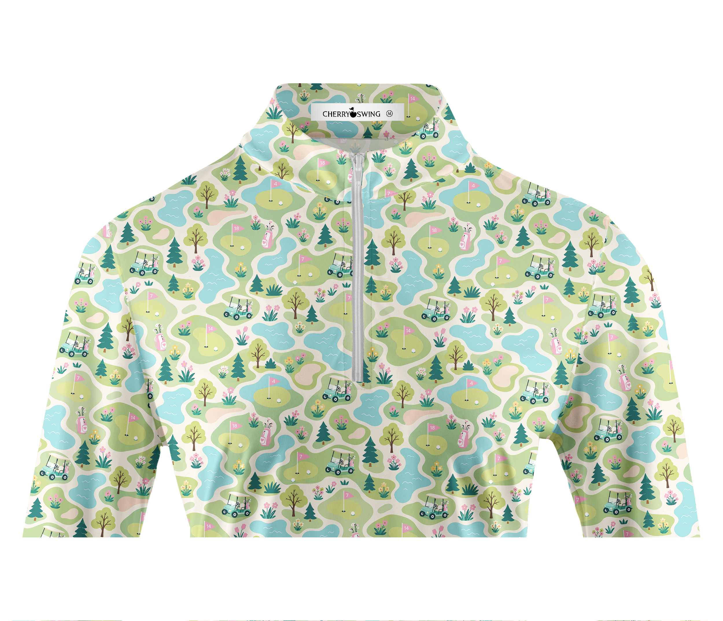Cherryswing Women's Fairway Wander Long Sleeve Golf Shirt