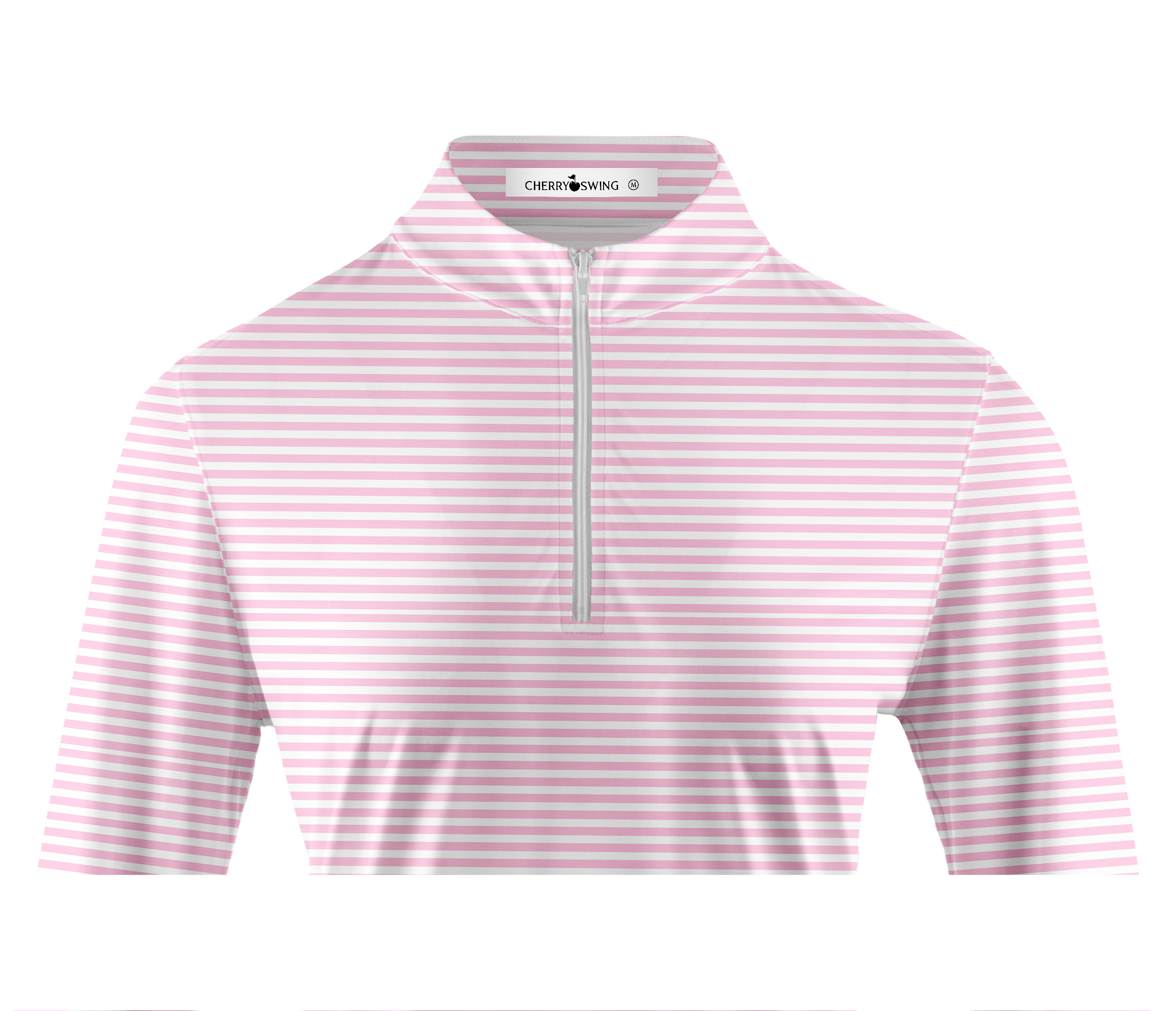 Cherryswing Women's Rose Petal Stripe Long Sleeve Golf Shirt