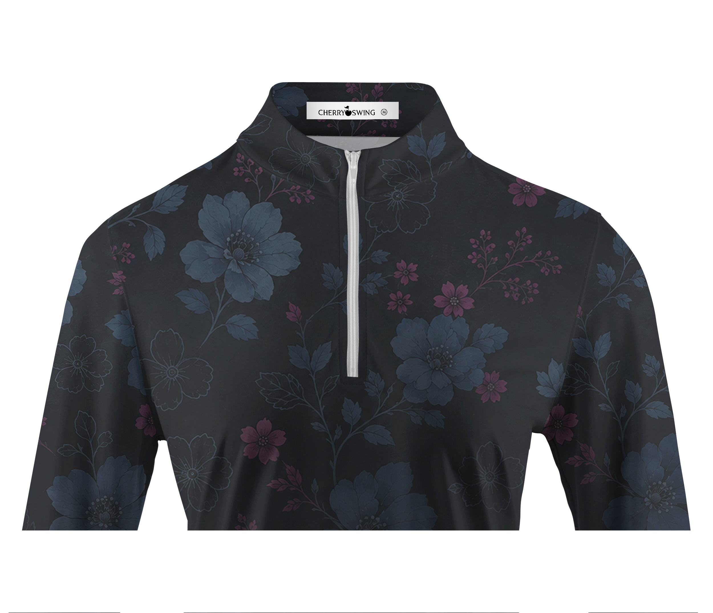 Cherryswing Women's Shadow Bloom Long Sleeve Golf Shirt