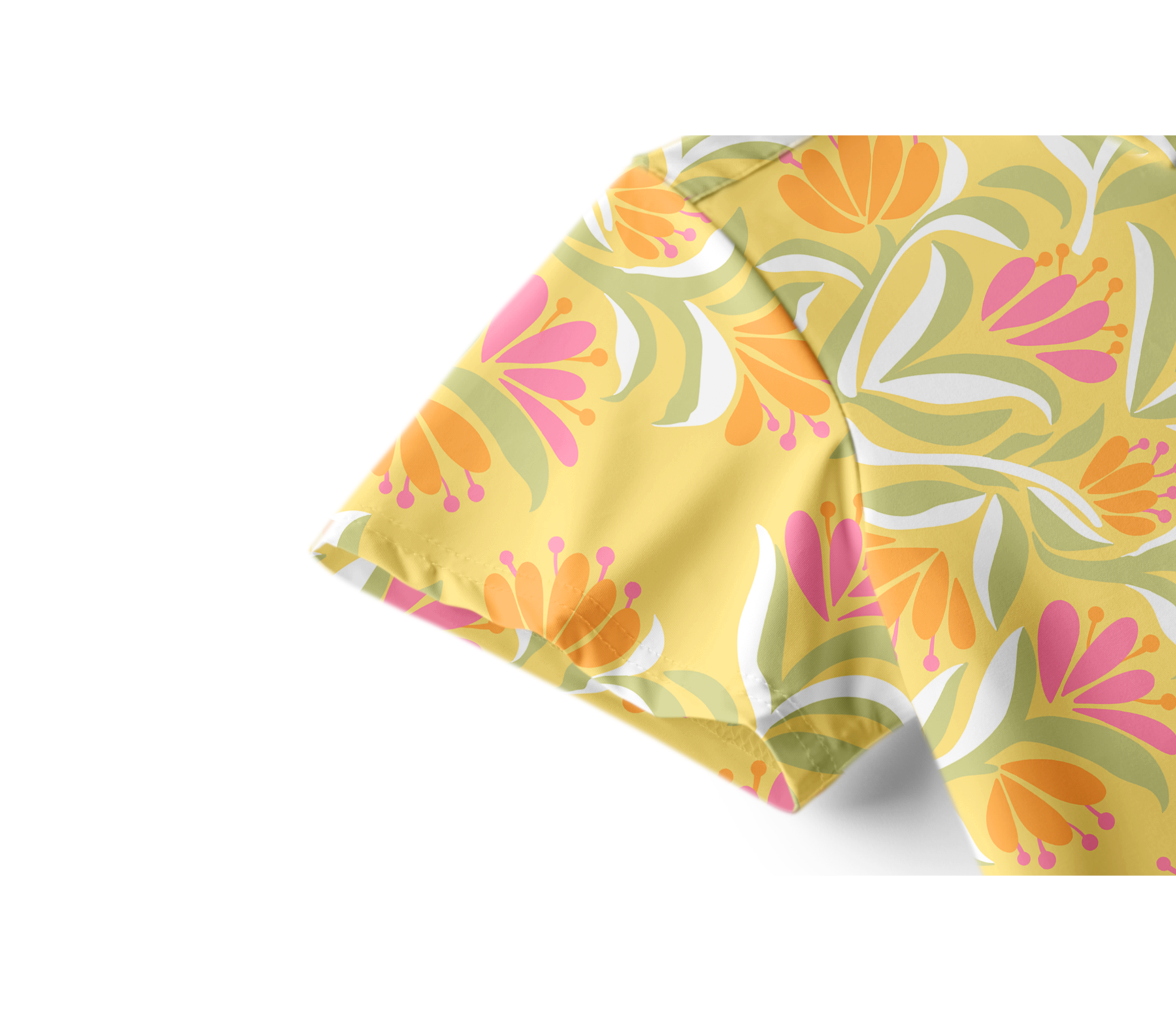 Cherryswing Women's  Tropical Bloom Short Sleeve Golf Shirt