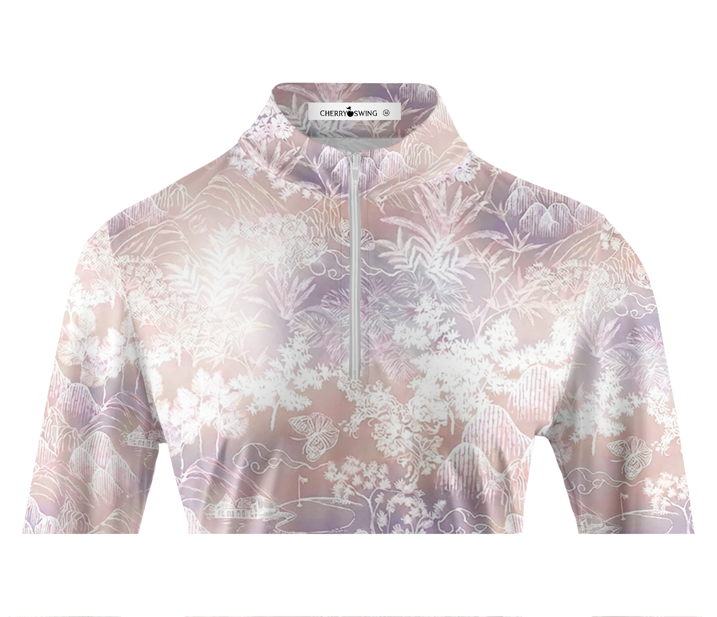 Cherryswing Women's Ethereal Toile Long Sleeve Golf Shirt