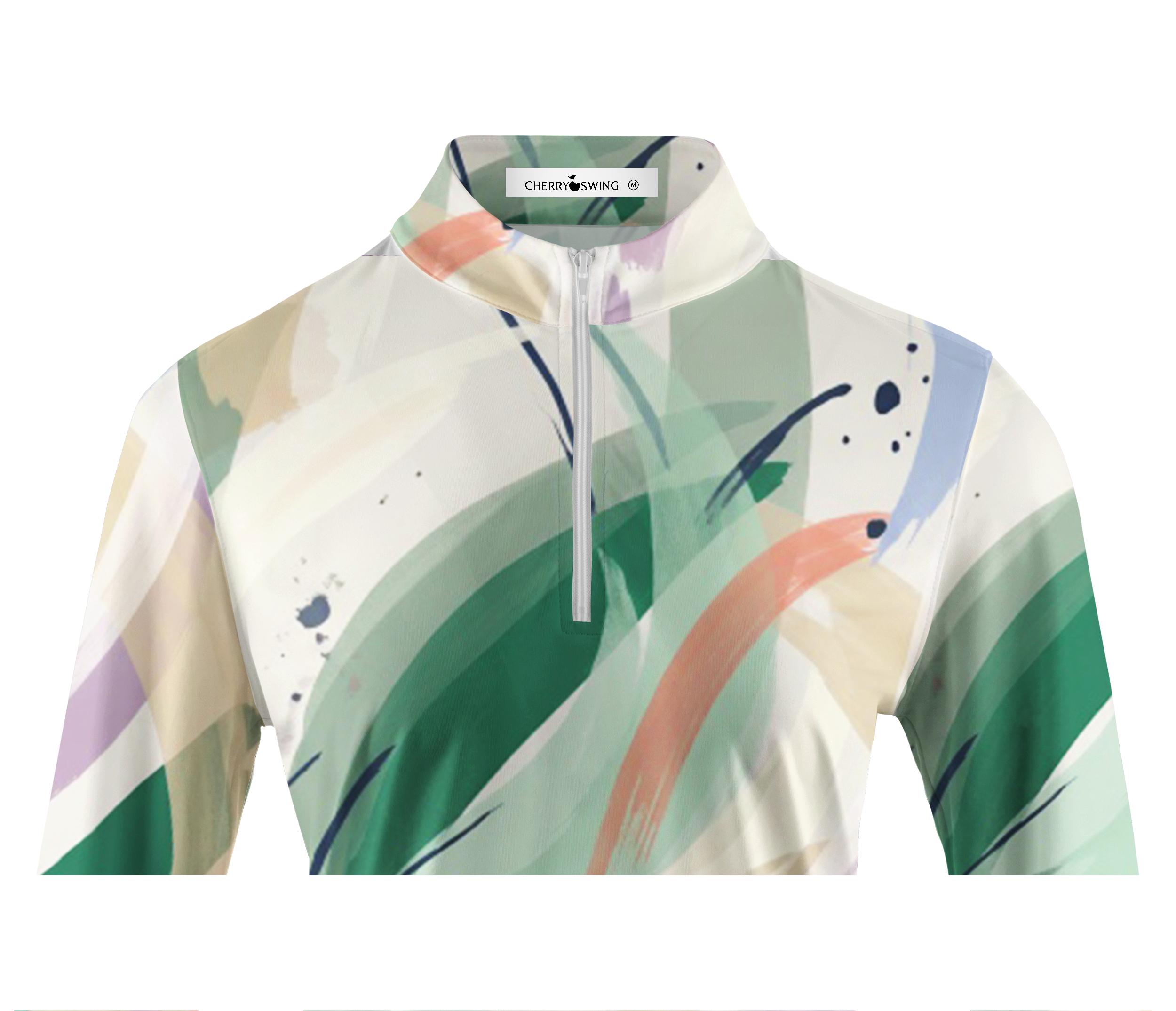 Cherryswing Women's Vibrant Splash Long Sleeve Golf Shirt