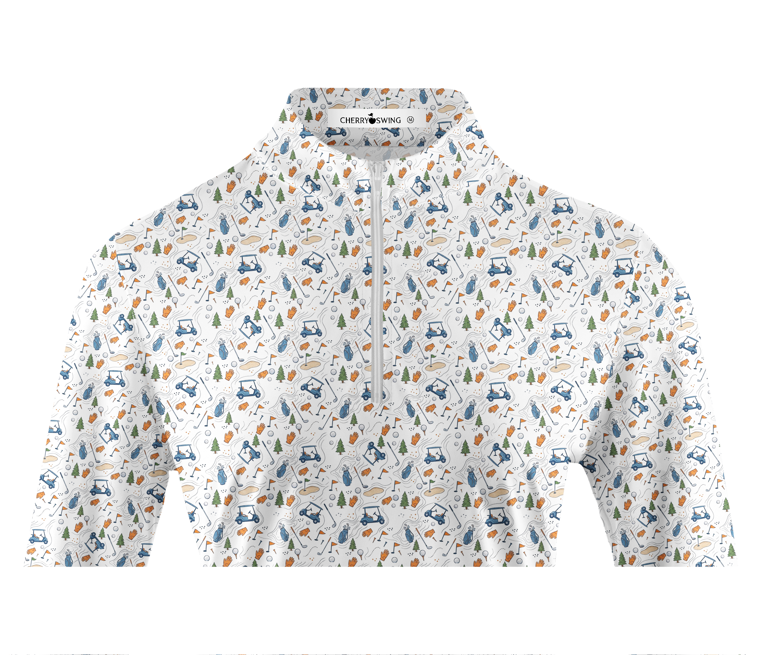 Cherryswing Women's Course Icons Long Sleeve Golf Shirt