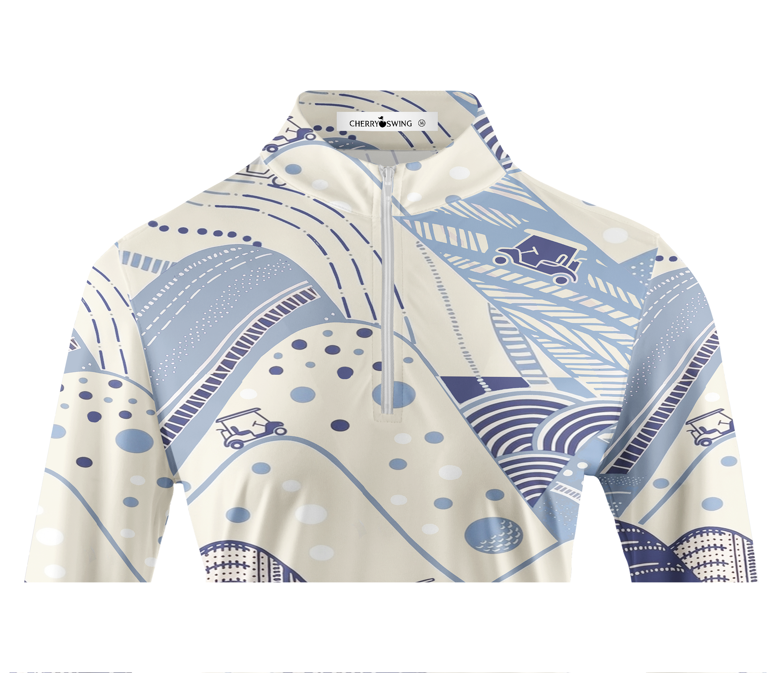 Cherryswing Women's Abstract Fairway Long Sleeve Golf Shirt