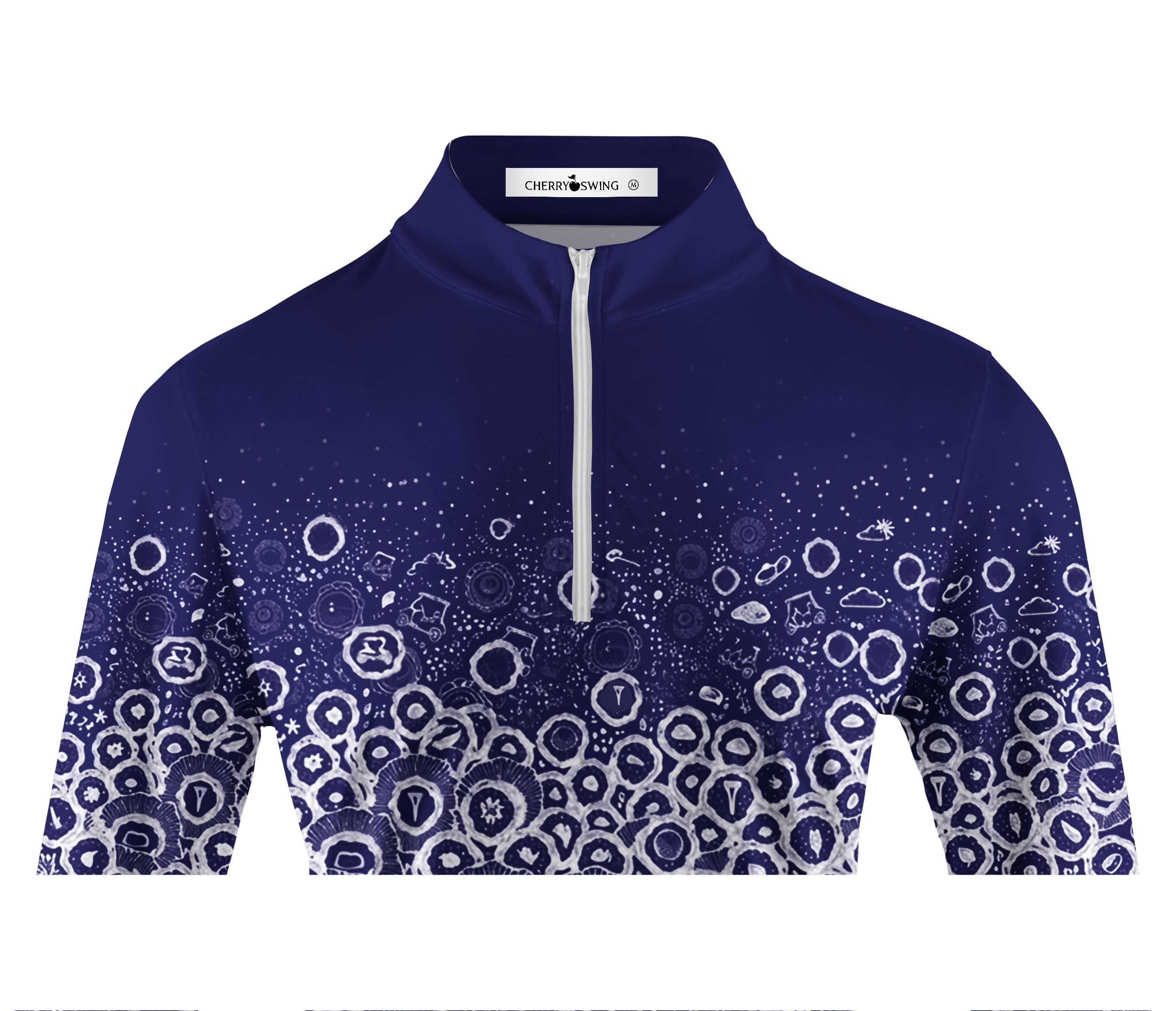 Cherryswing Women's Cosmic Rings Long Sleeve Golf Shirt