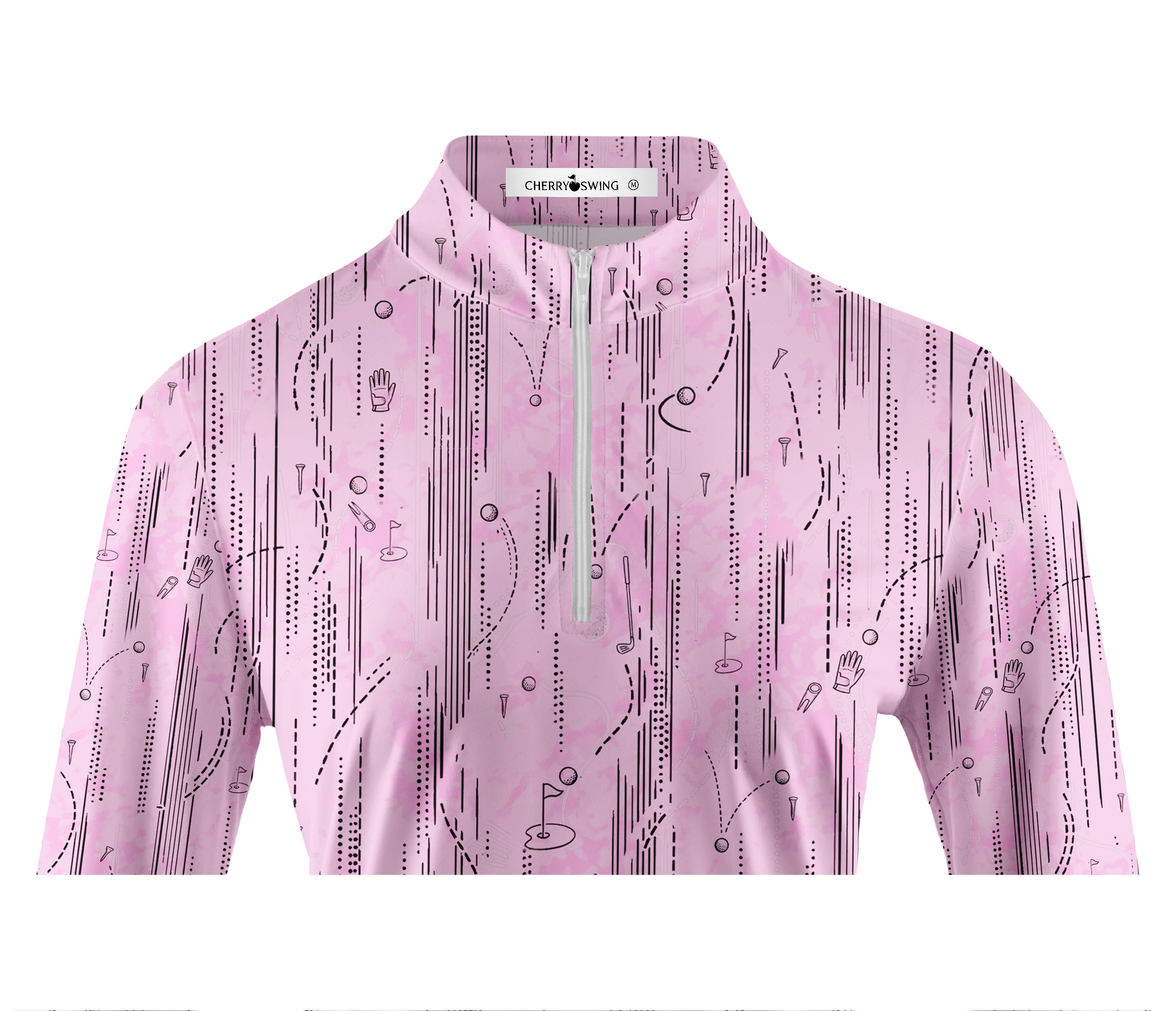 Cherryswing Women's Playful Fairway Motion Long Sleeve Golf Shirt