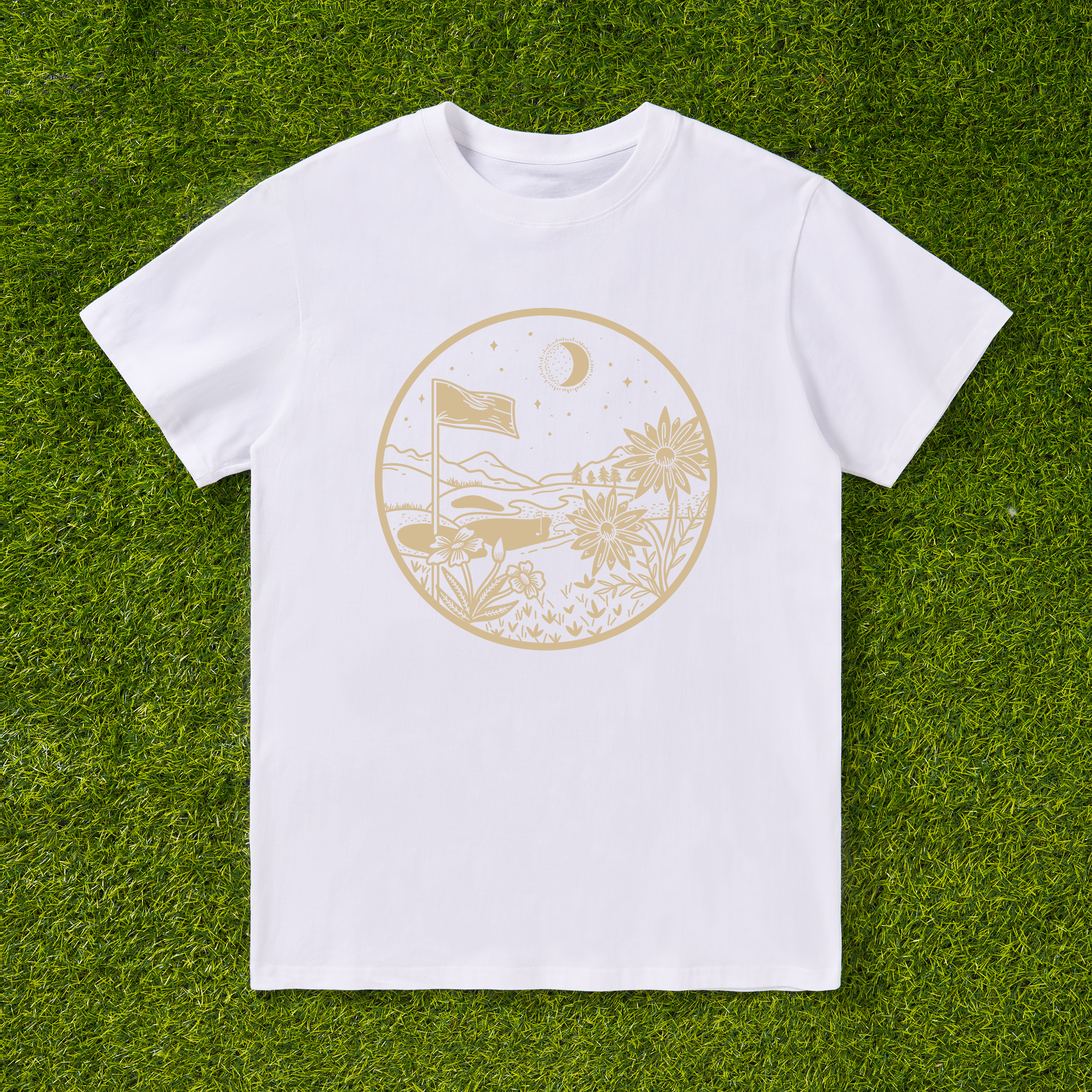 Cherryswing 'Golf Lovers' Cocktail Pattern T-Shirt