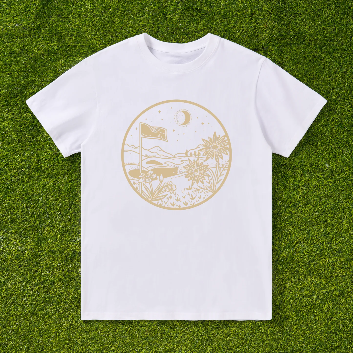 Cherryswing 'Golf Lovers' Cocktail Pattern T-Shirt