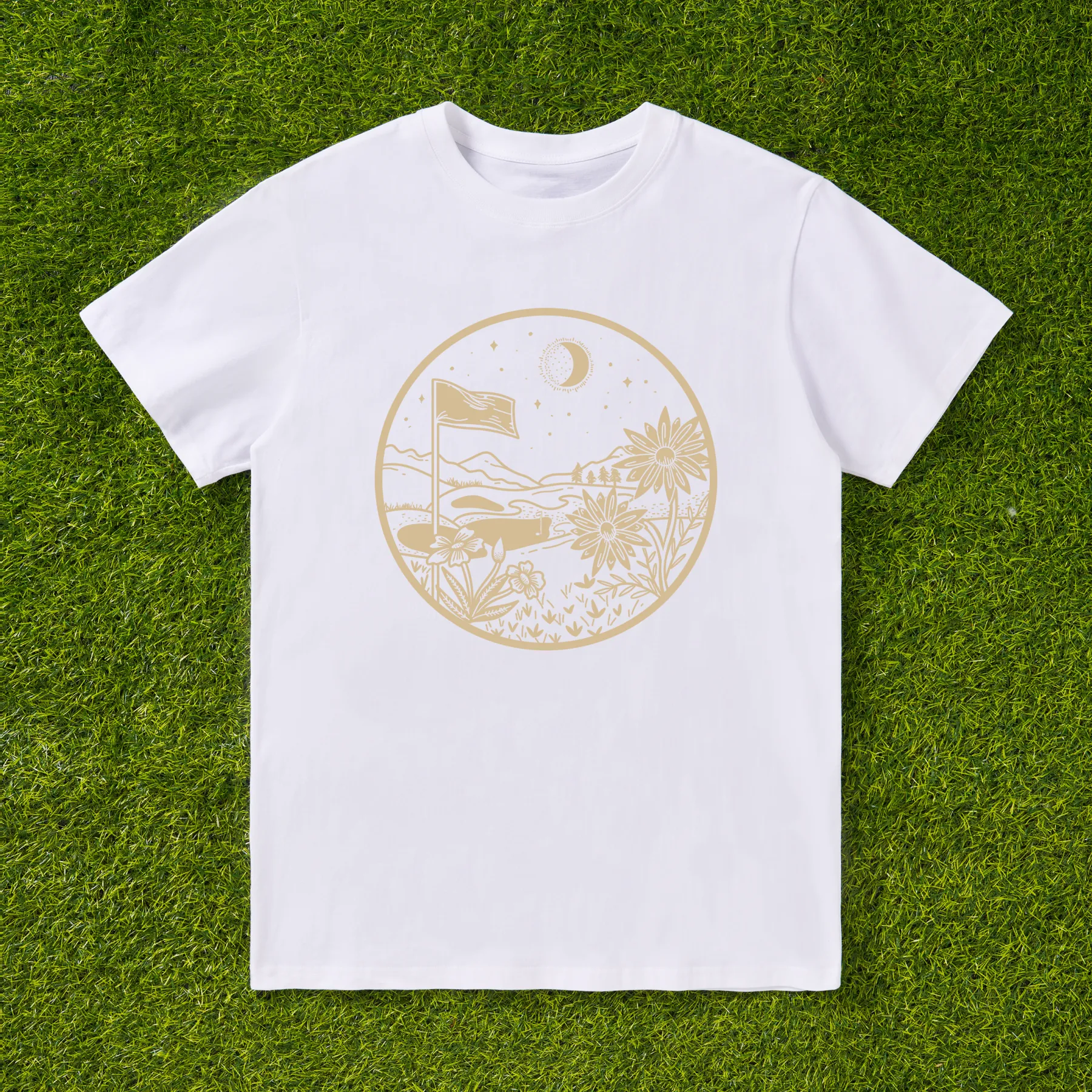 Cherryswing 'Golf Lovers' Cocktail Pattern T-Shirt