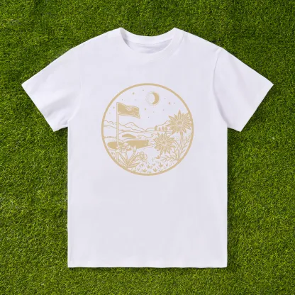 Cherryswing 'Golf Lovers' Cocktail Pattern T-Shirt