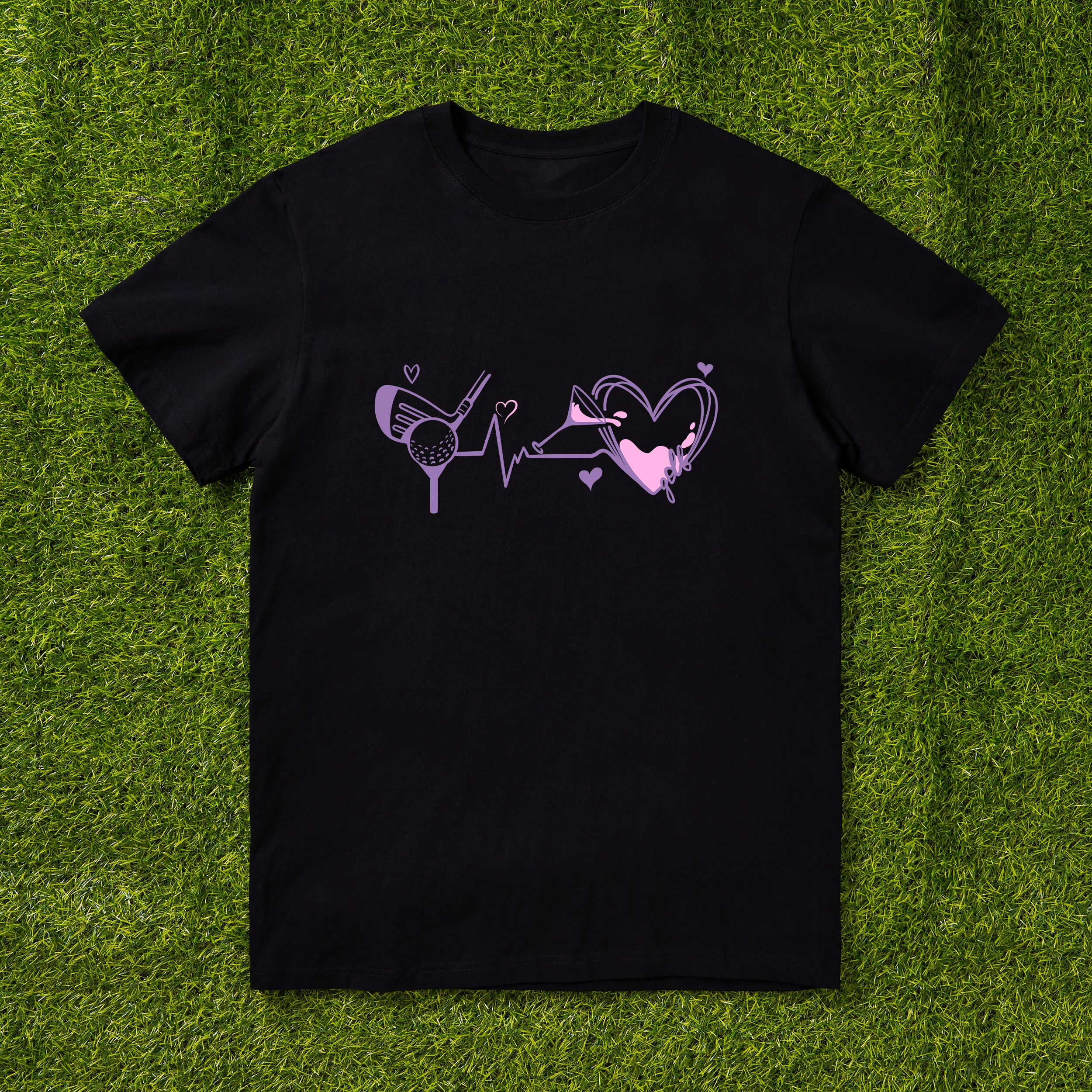 Cherryswing I Play Golf I Drink Wine T-shirt For Women
