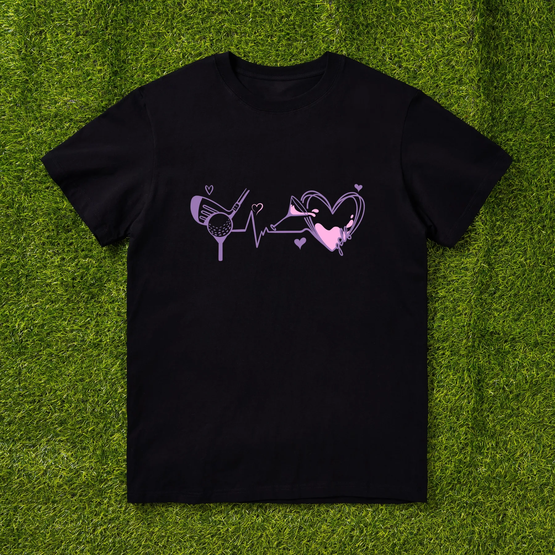 Cherryswing I Play Golf I Drink Wine T-shirt For Women