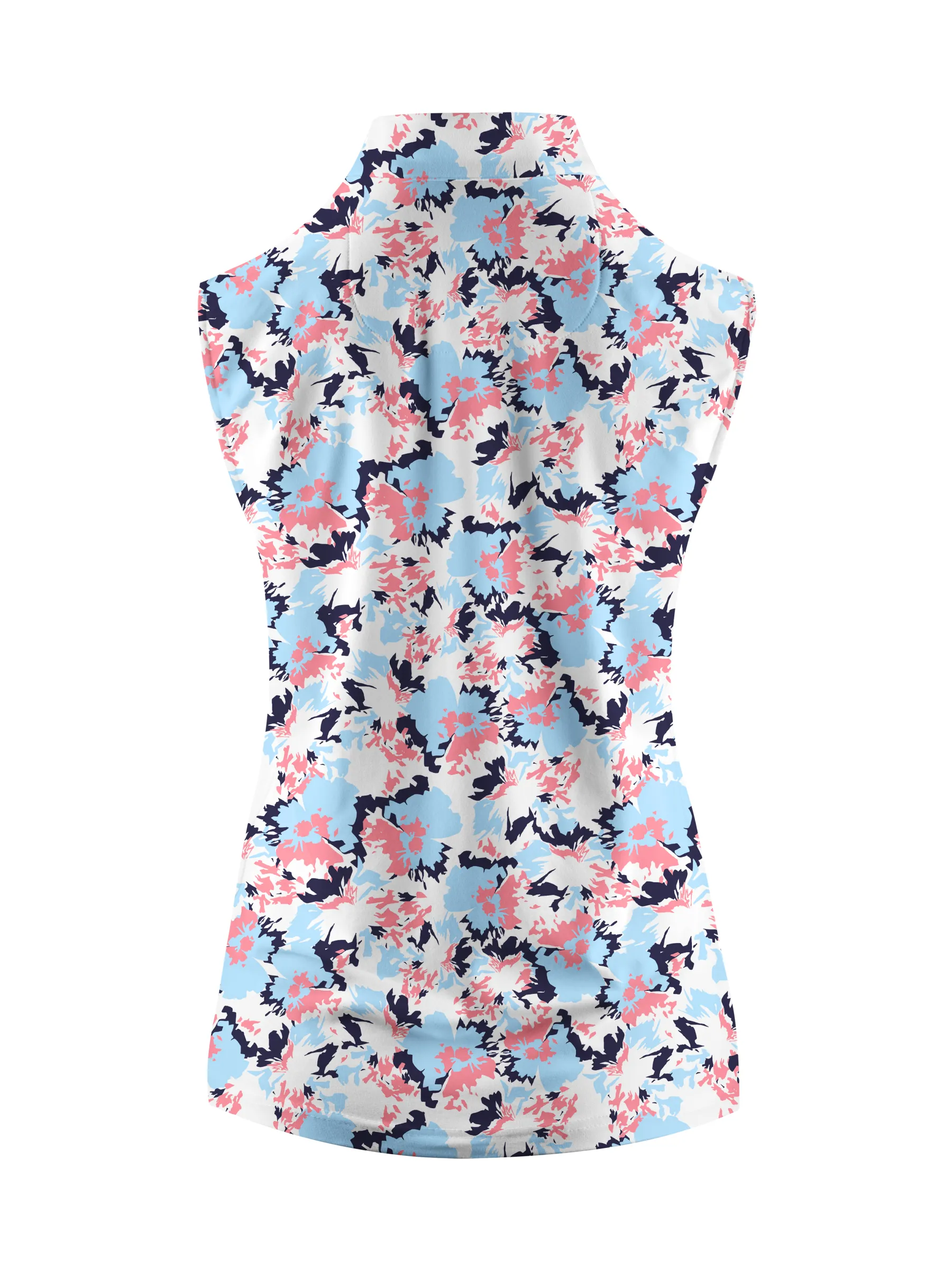 Cherryswing Women's Floral Symphony Sleeveless Golf Shirt