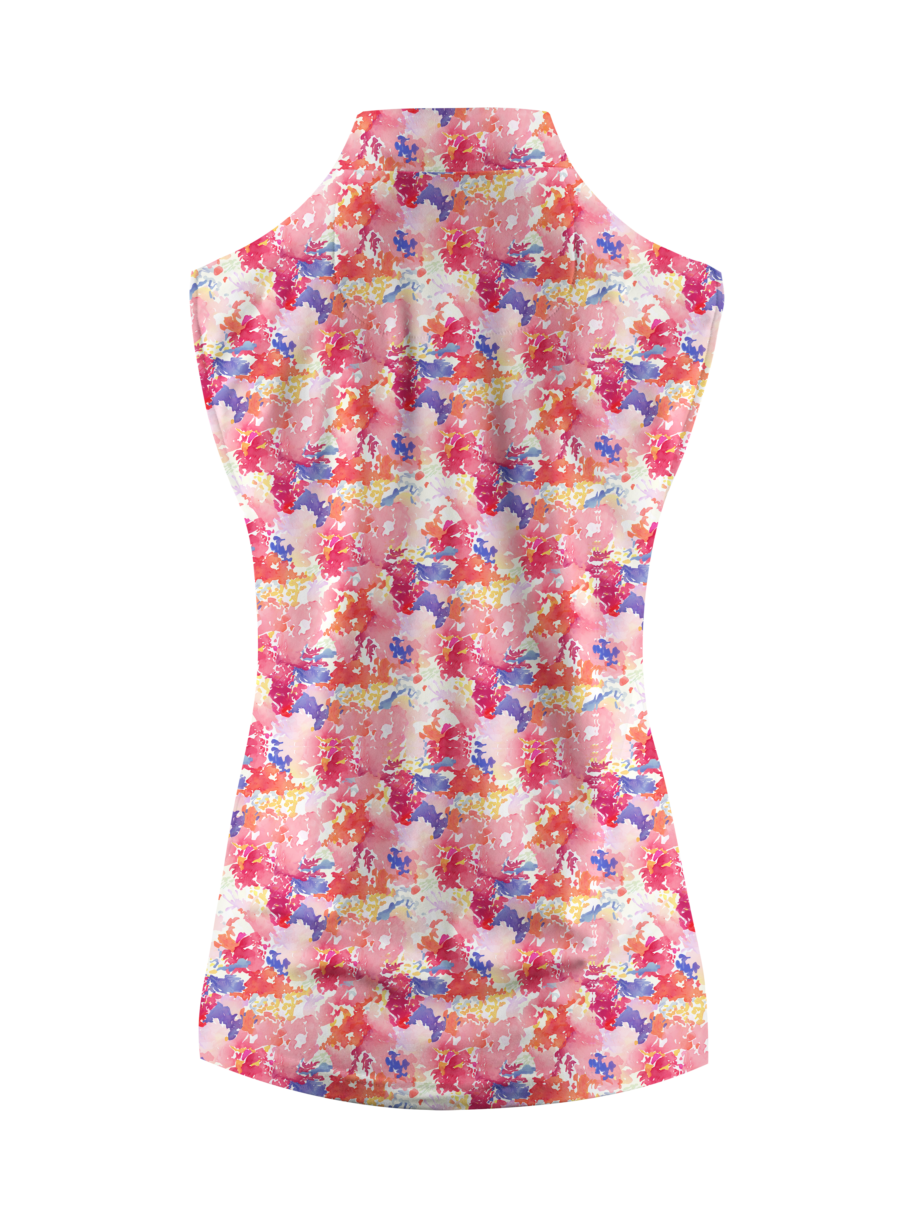 Cherryswing Women's Riot Of Colors Sleeveless Golf Shirt