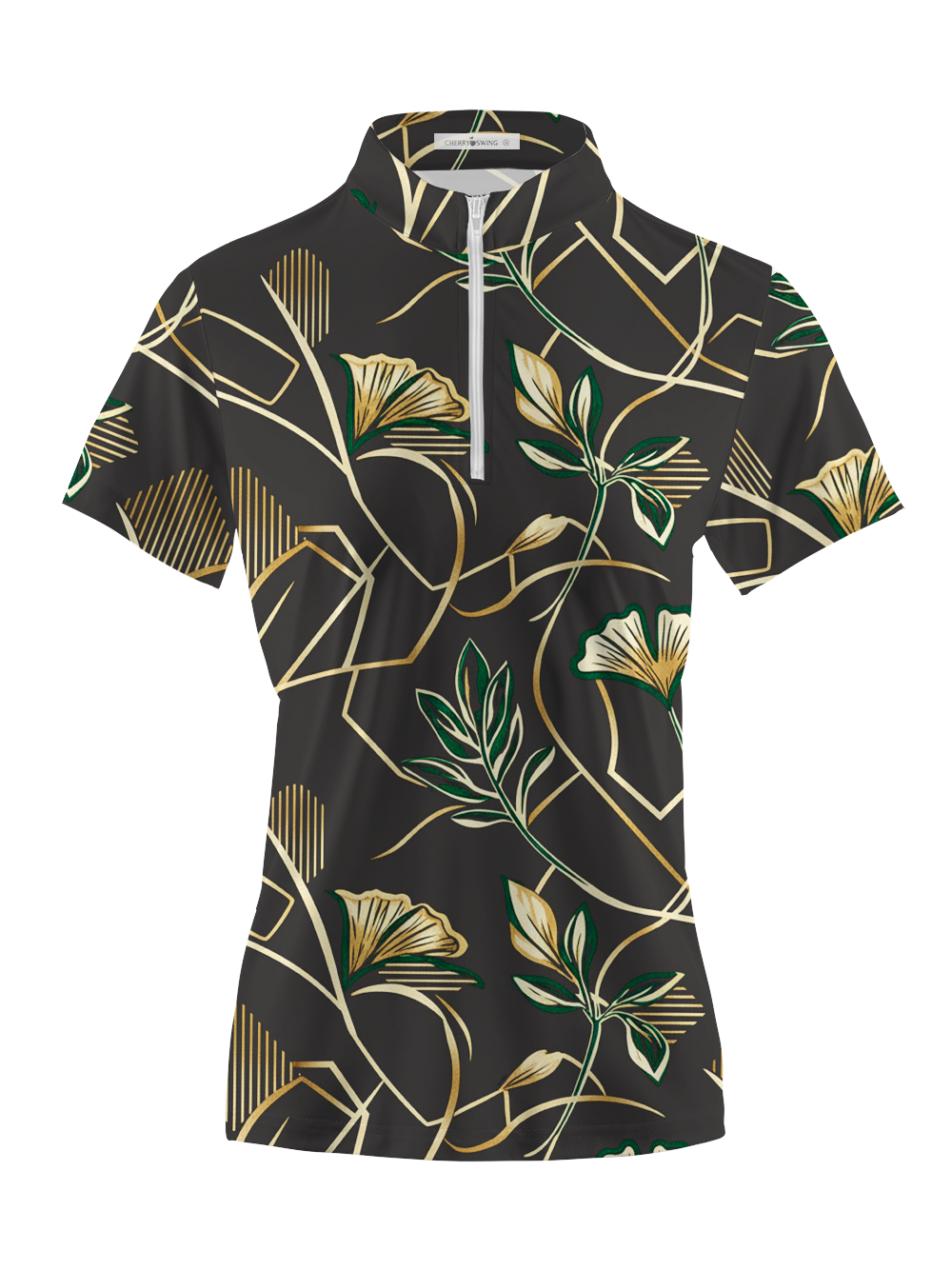 Cherryswing Women's Gilded Noir Short Sleeve Polos