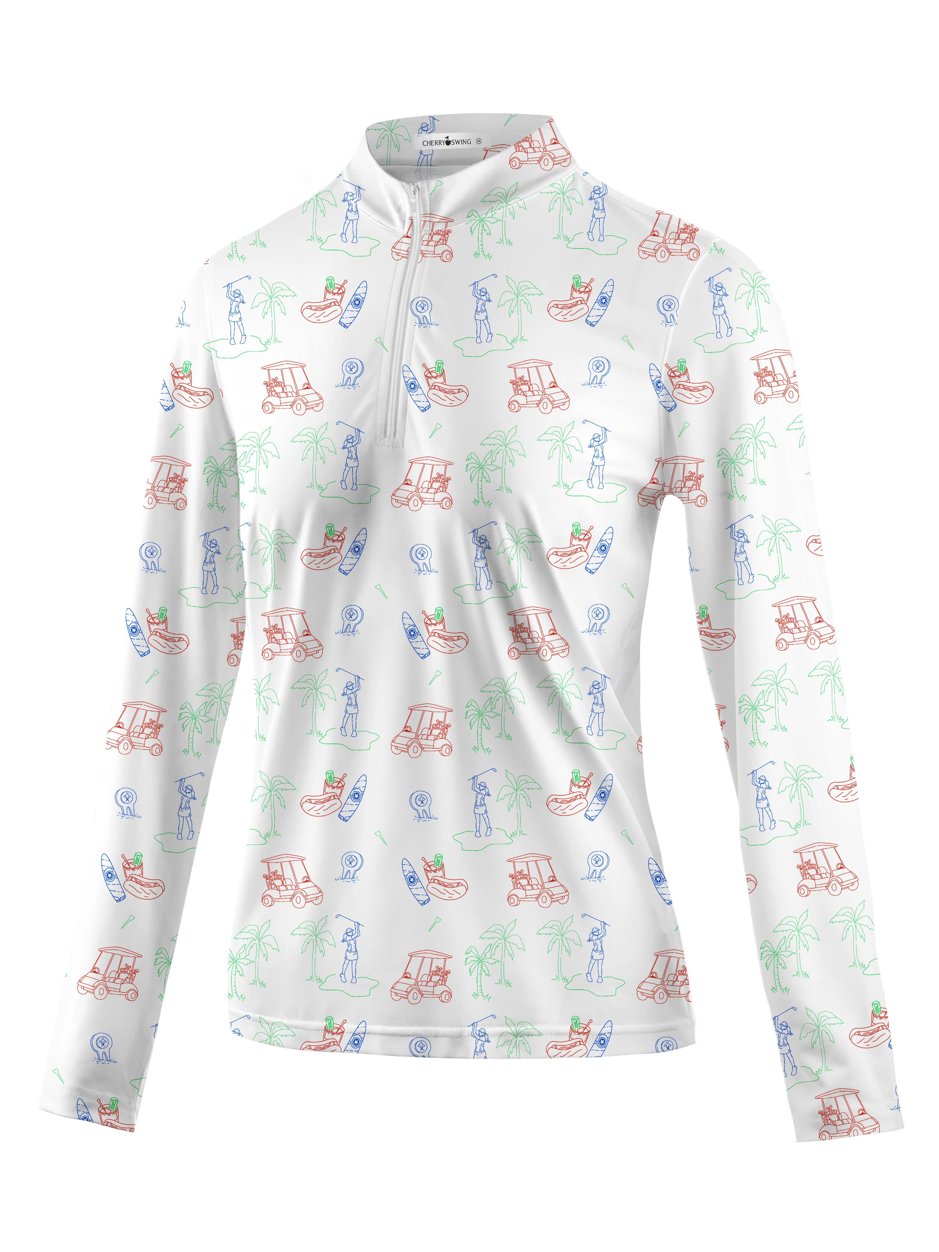 Cherryswing Women's Golf Course Long Sleeve Golf Polo