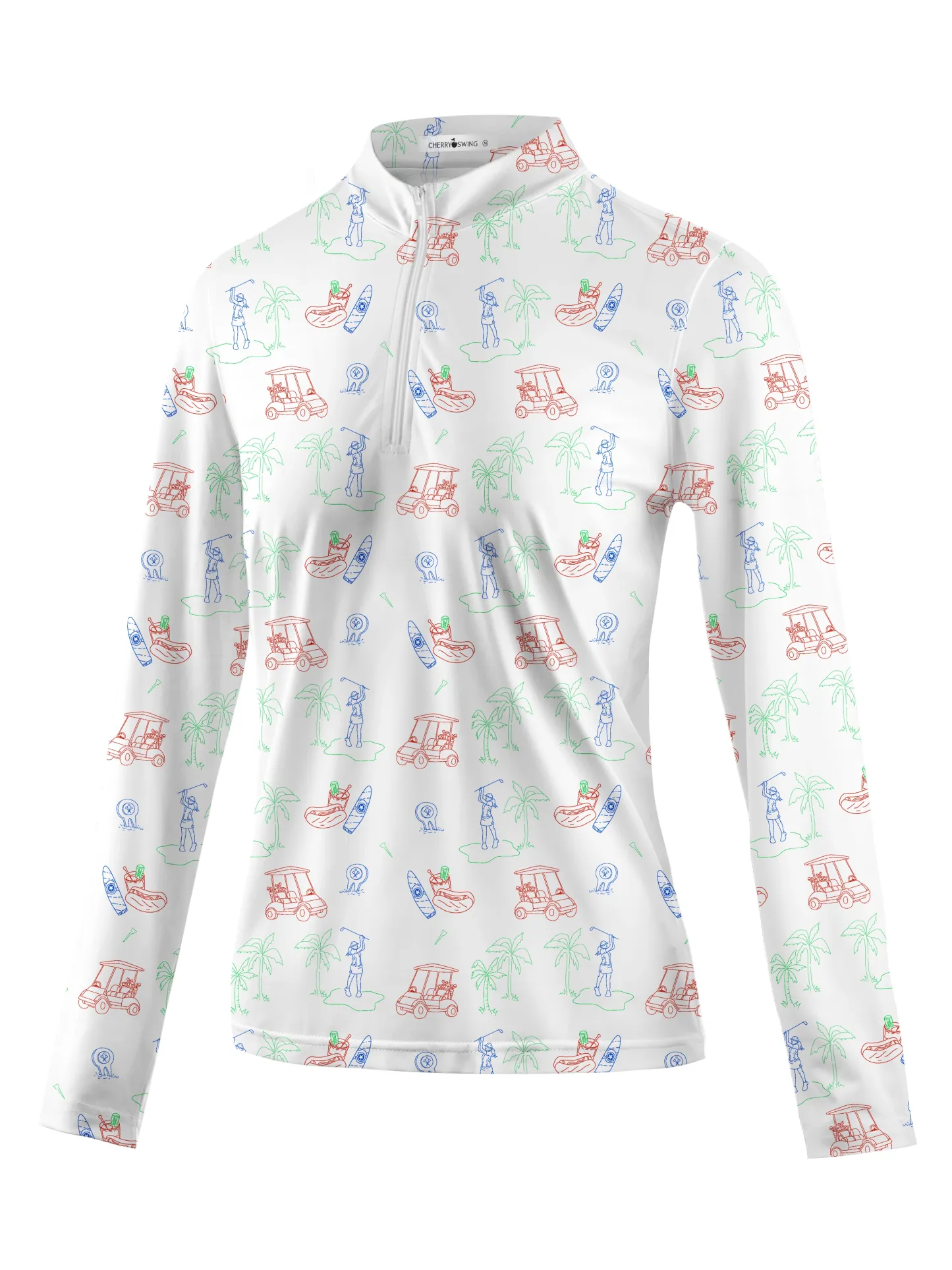 Cherryswing Women's Golf Course Long Sleeve Golf Polo